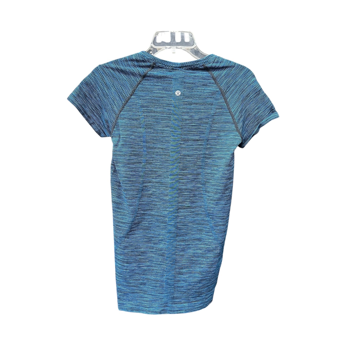 Athletic Top Ss By Lululemon In Blue, Size:M