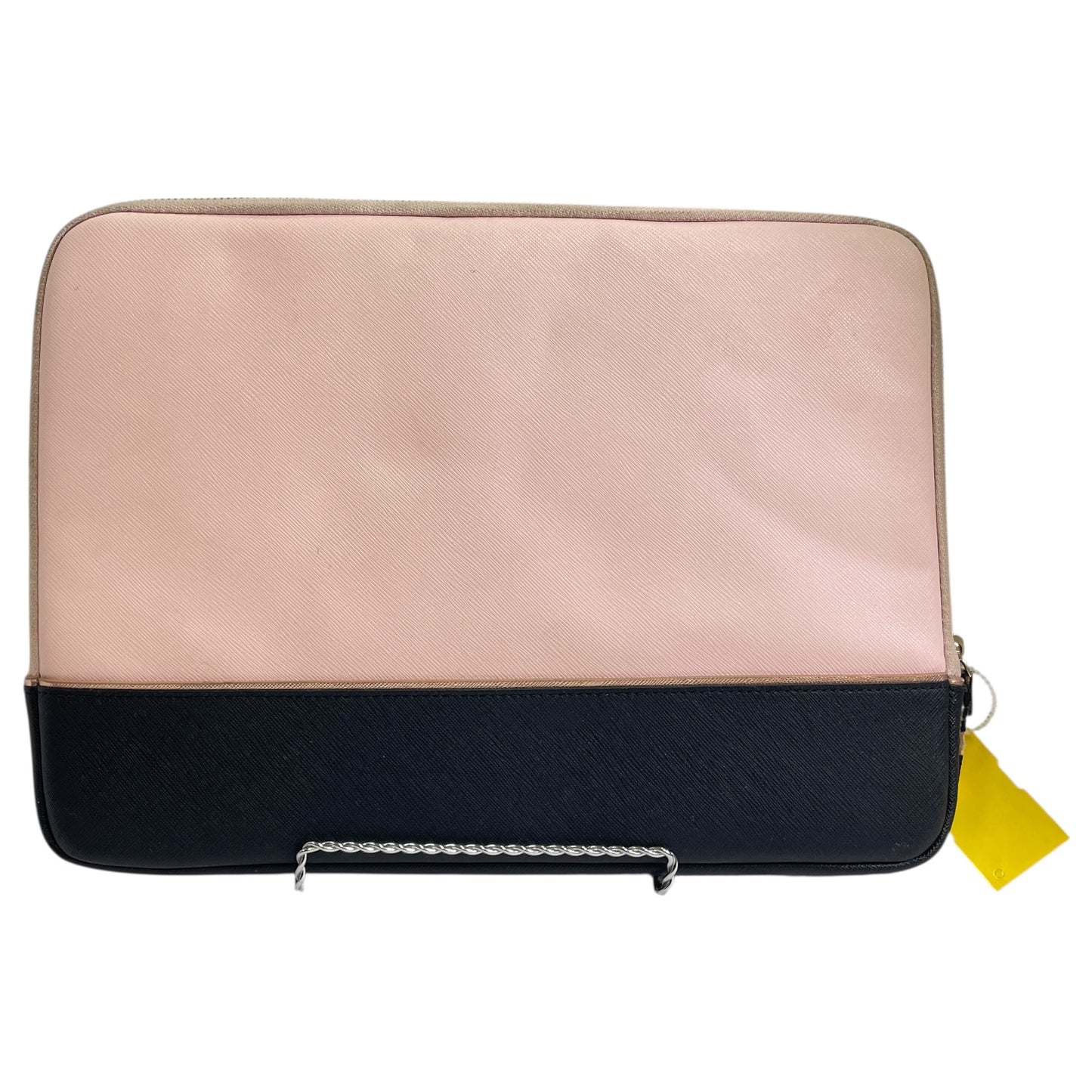 Laptop Sleeve Designer By Kate Spade In Black & Pink, Size:Large