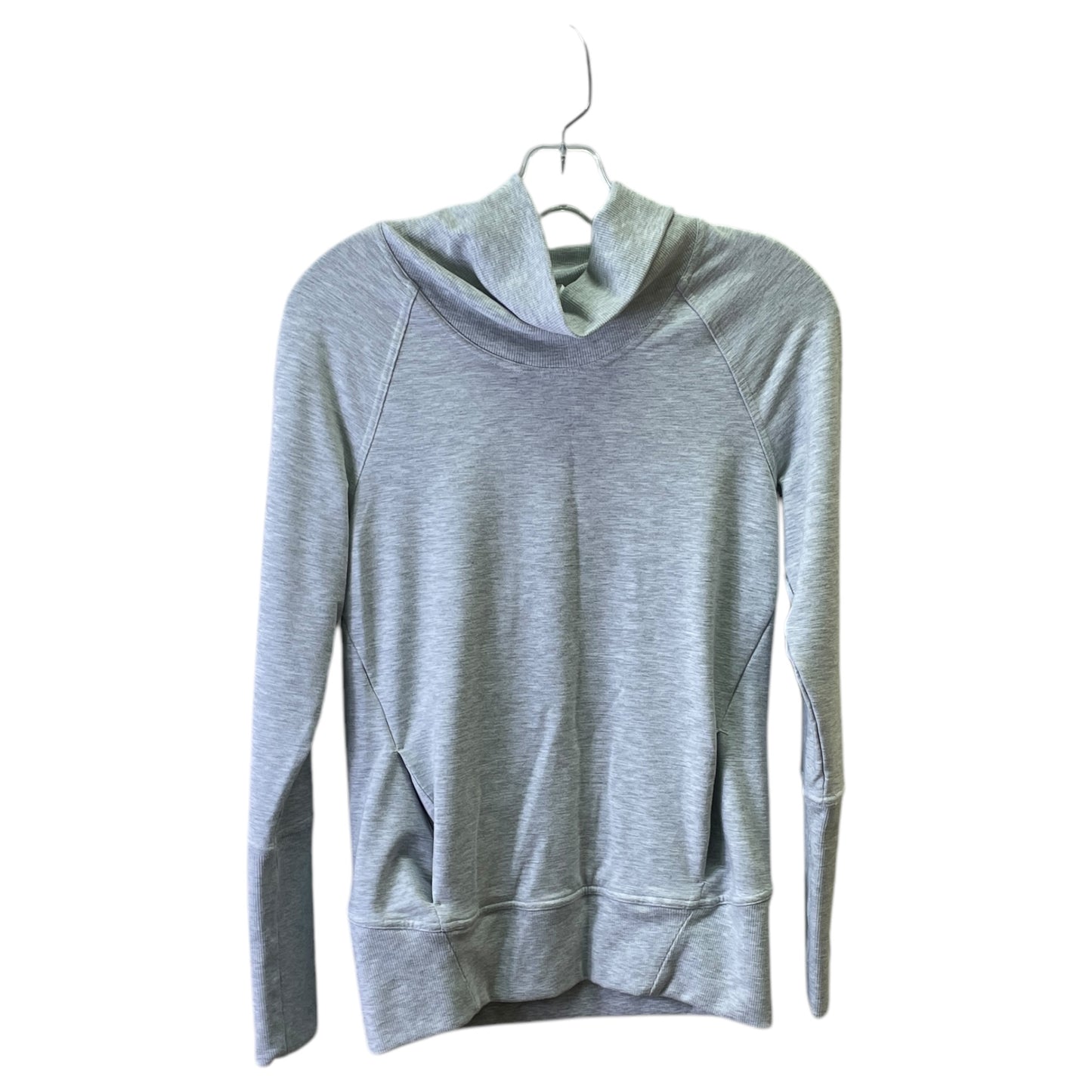 Athletic Sweatshirt Collar By Lululemon In Grey, Size:4