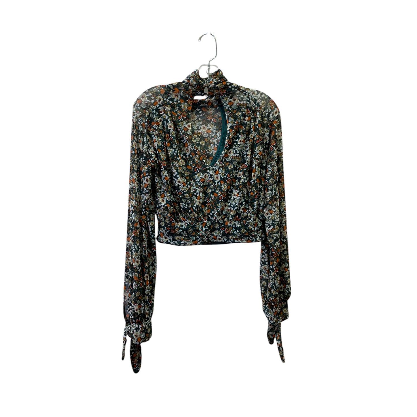 Top Ls By Free People In Green & Orange, Size:Xs