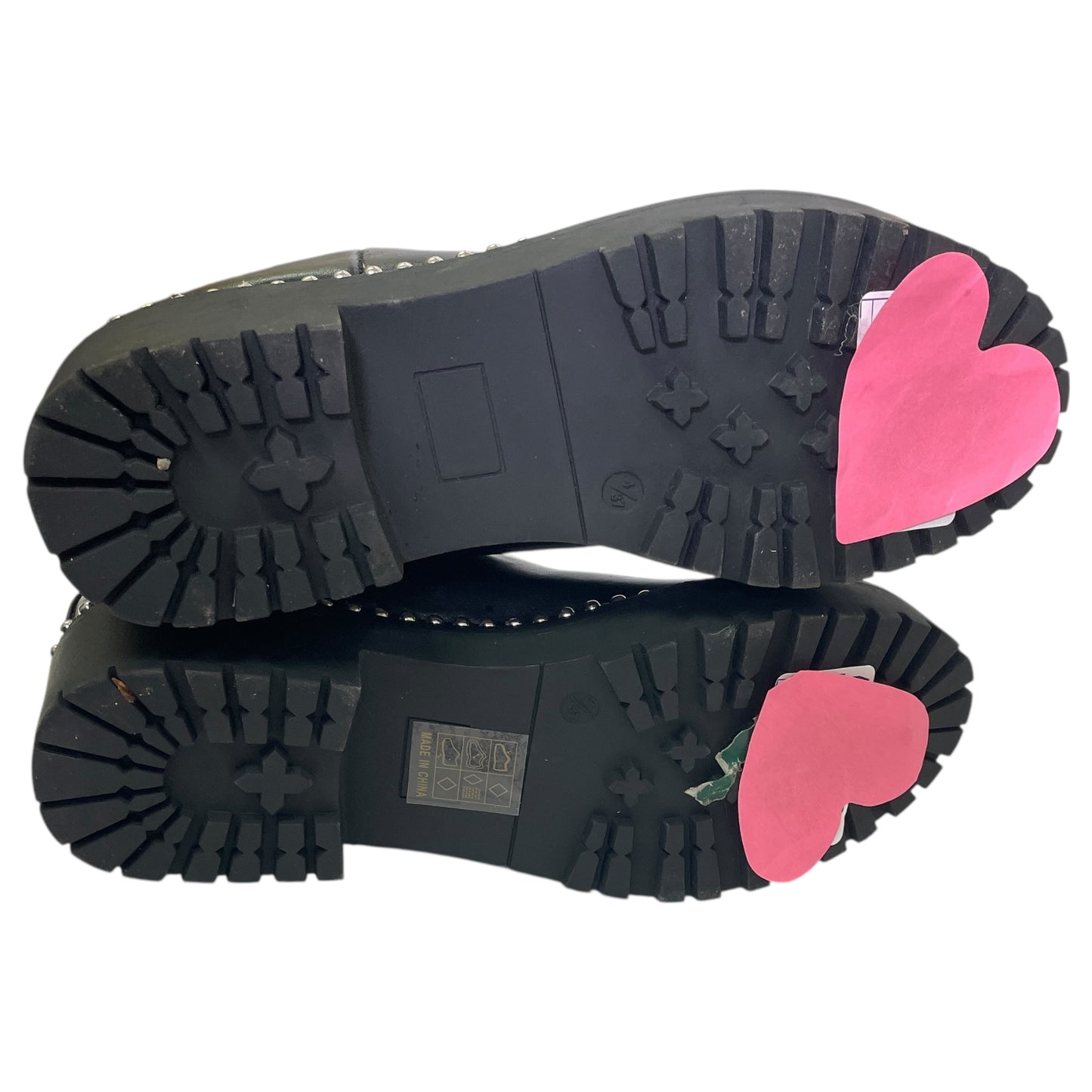 Boots Ankle Flats By M In Black, Size:6.5