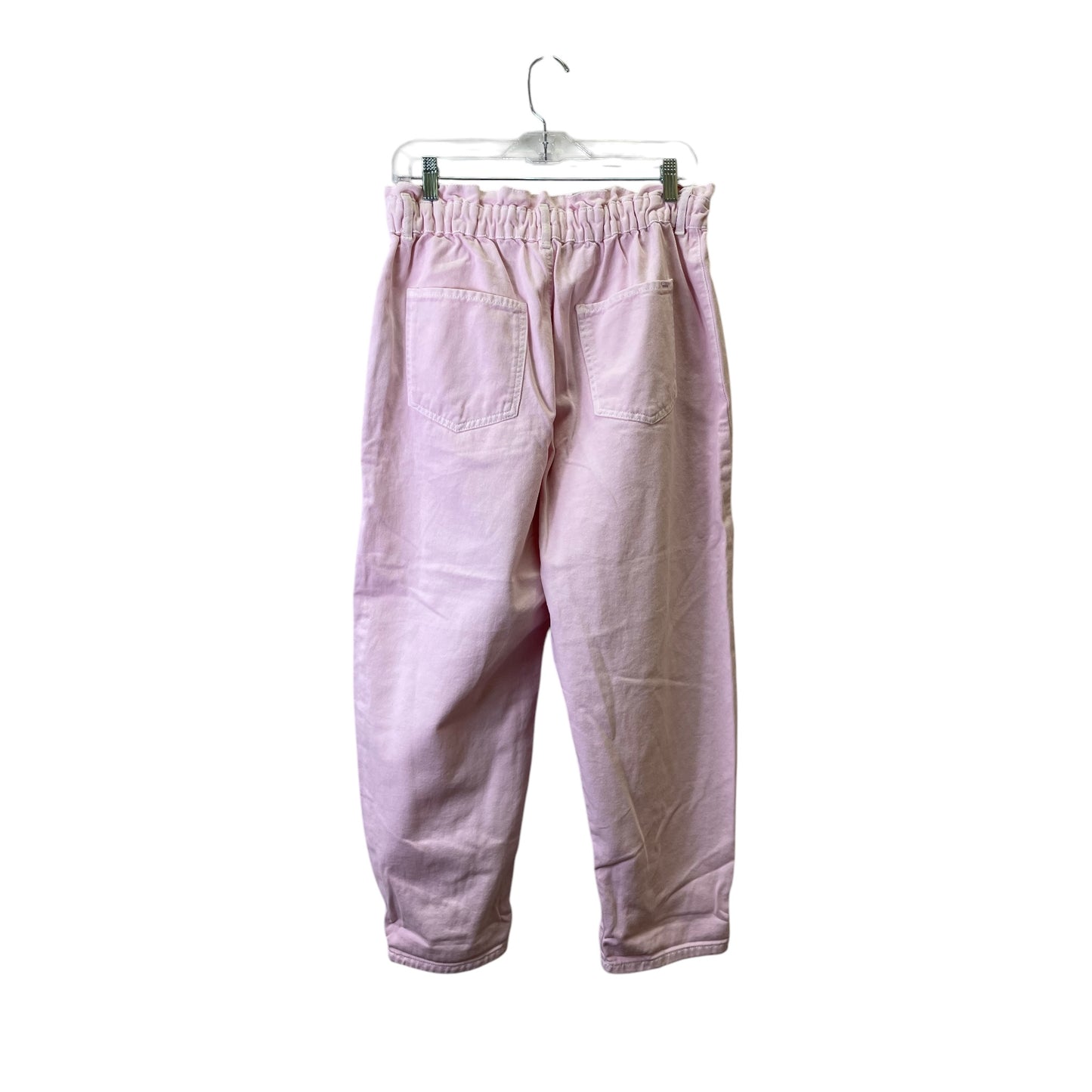Jeans Straight By Zara In Pink Denim, Size:12