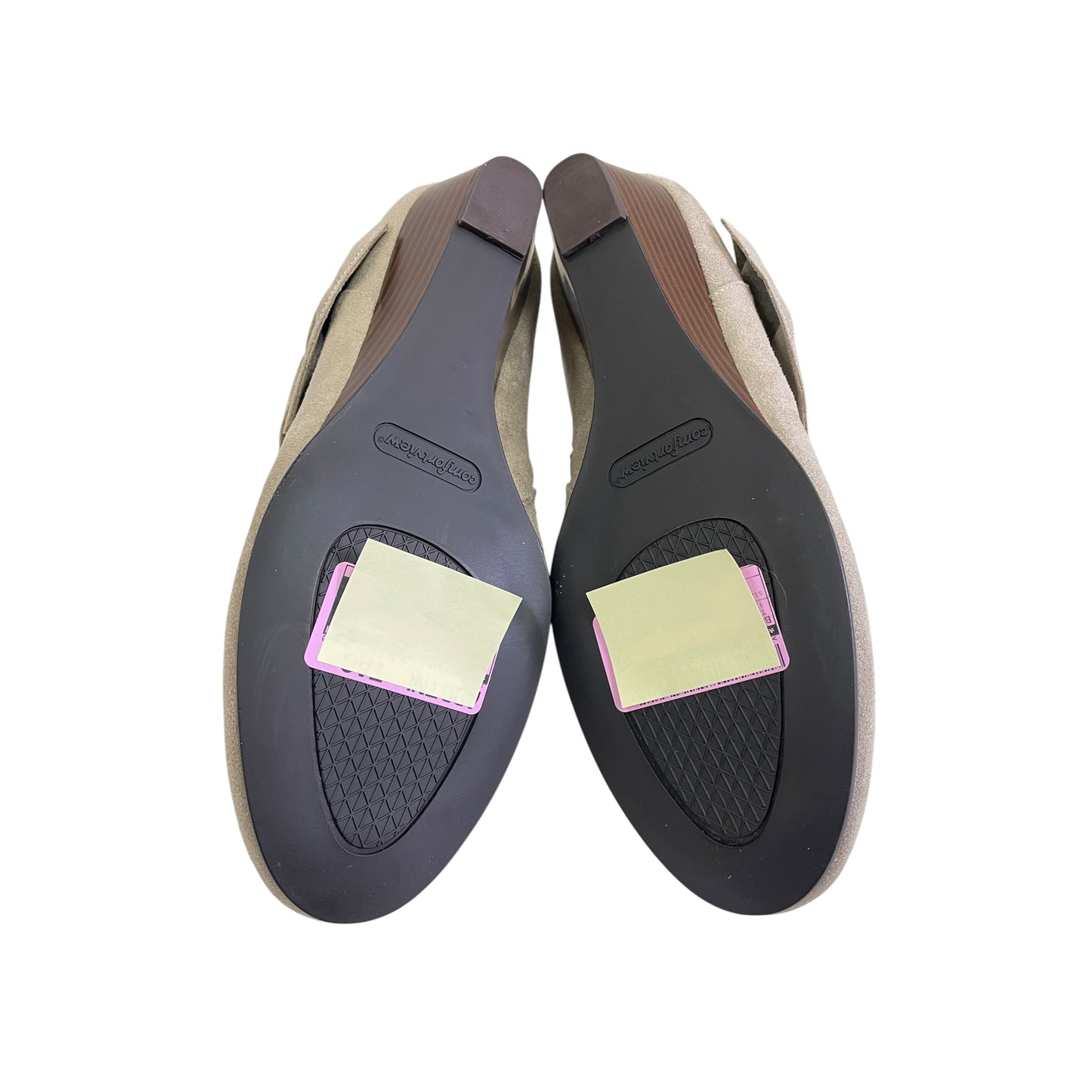 Boots Ankle Flats By Comfortview In Taupe, Size:12