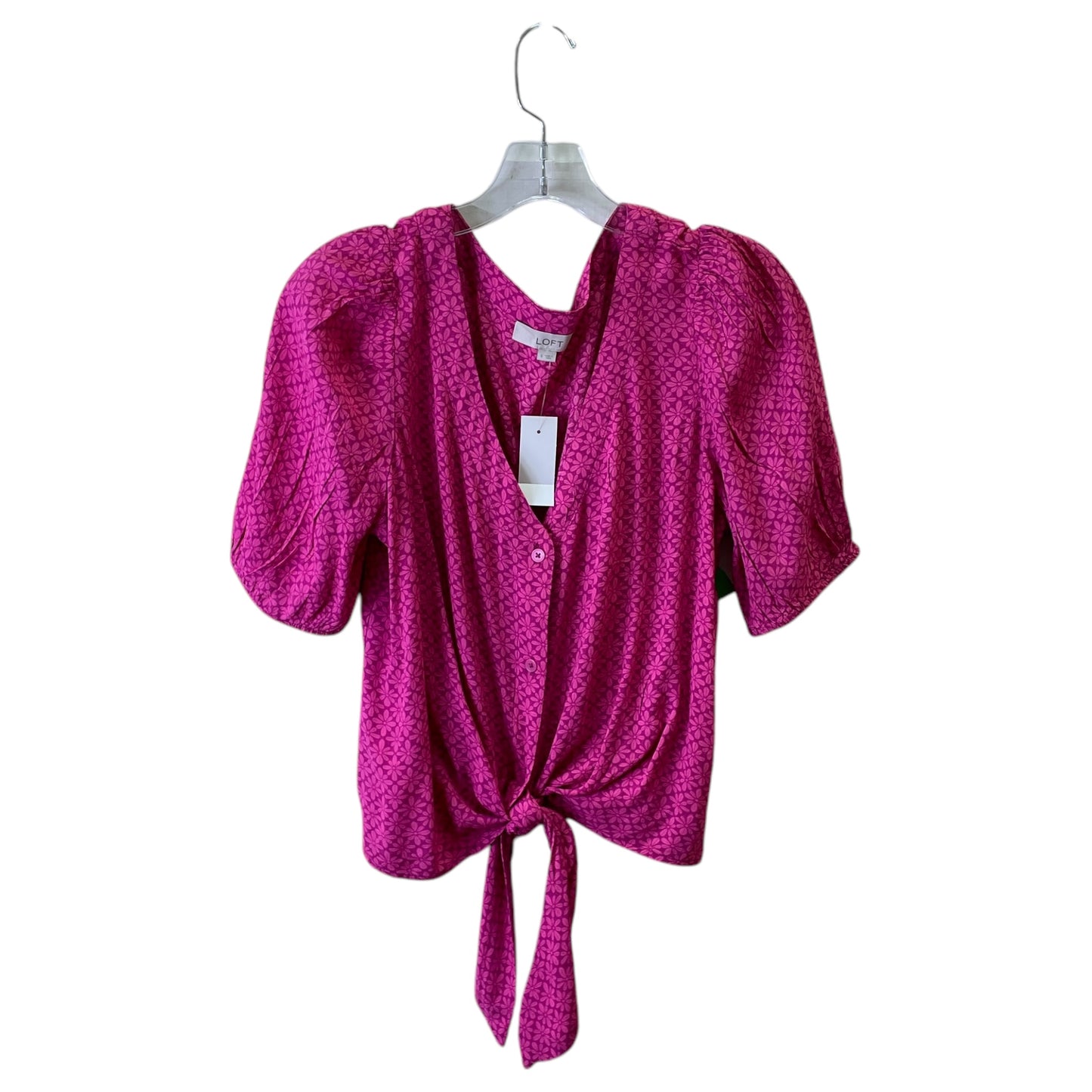 Top 3/4 Sleeve By Loft In Pink, Size:S
