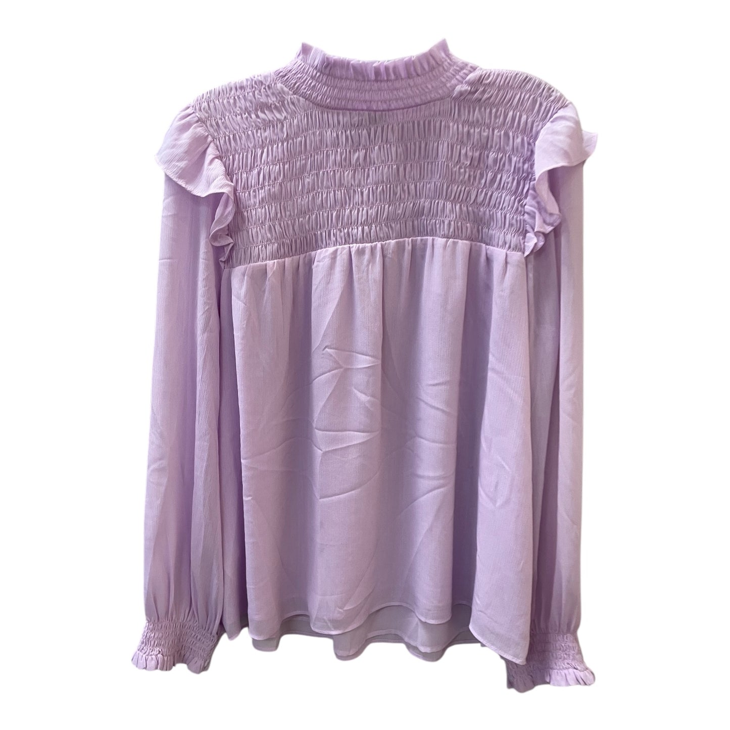 Top Ls By Ann Taylor In Mauve, Size:L