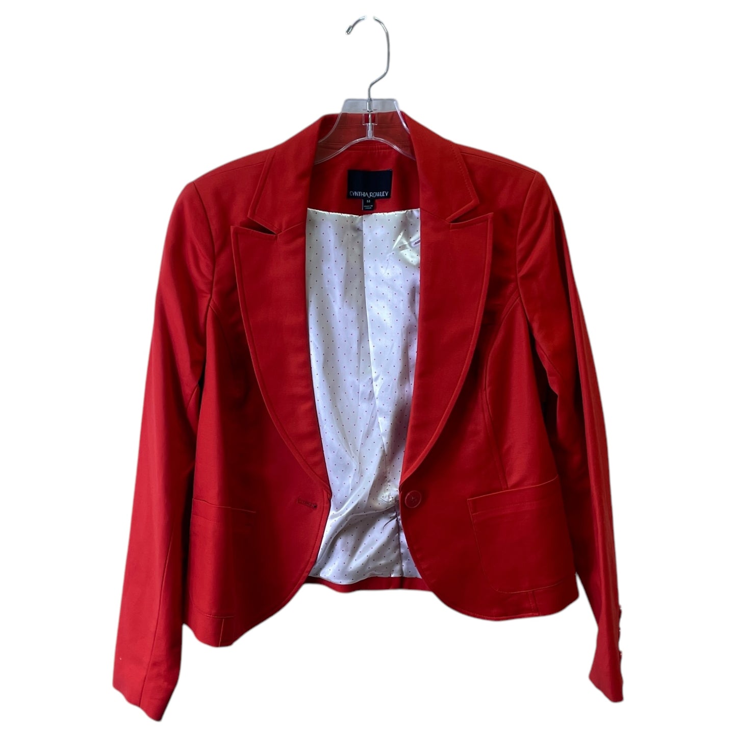 Blazer By Cynthia Rowley In Red, Size:M