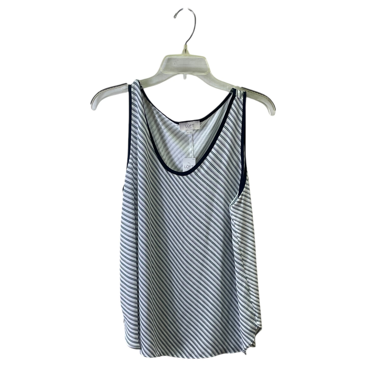 Top Sleeveless By Loft In White, Size:M