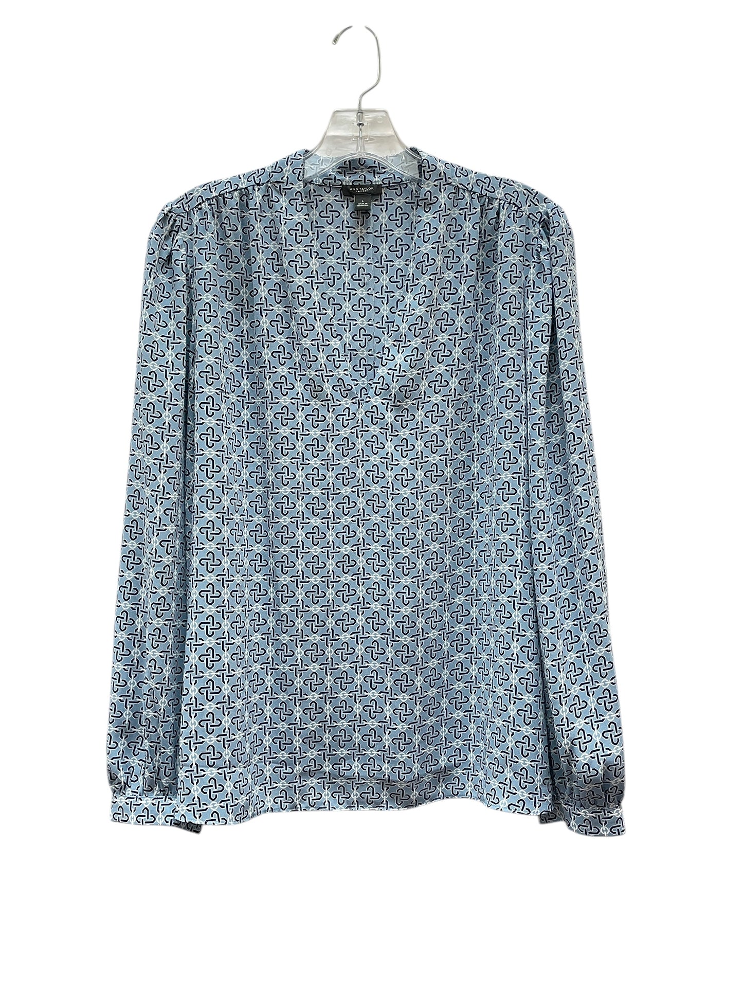 Top Ls Basic By Ann Taylor In Blue, Size:L