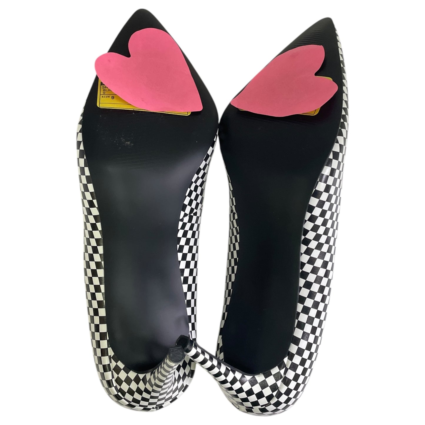 Shoes Heels Stiletto By Steve Madden In Black & White, Size:9