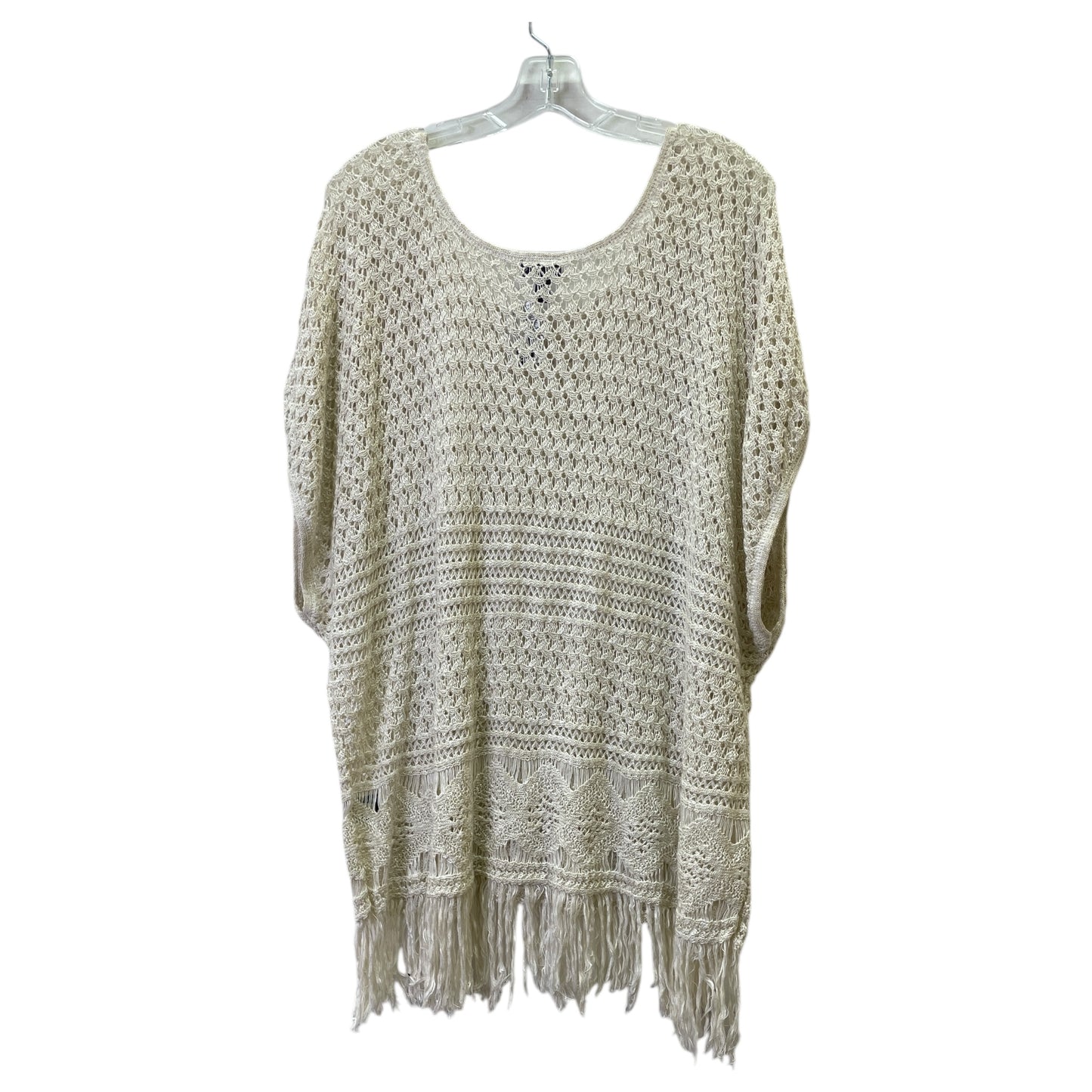 Top Sleeveless By Torrid In Cream, Size:3X