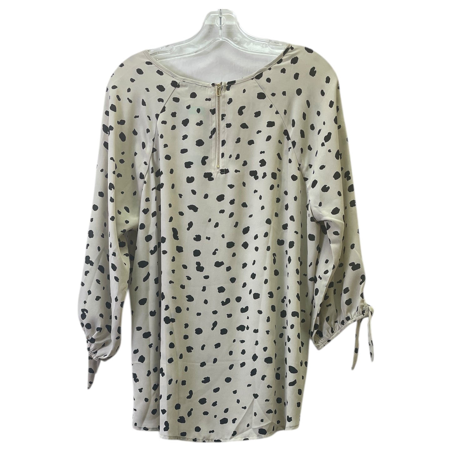Top 3/4 Sleeve By Papermoon In Beige, Size:Xl