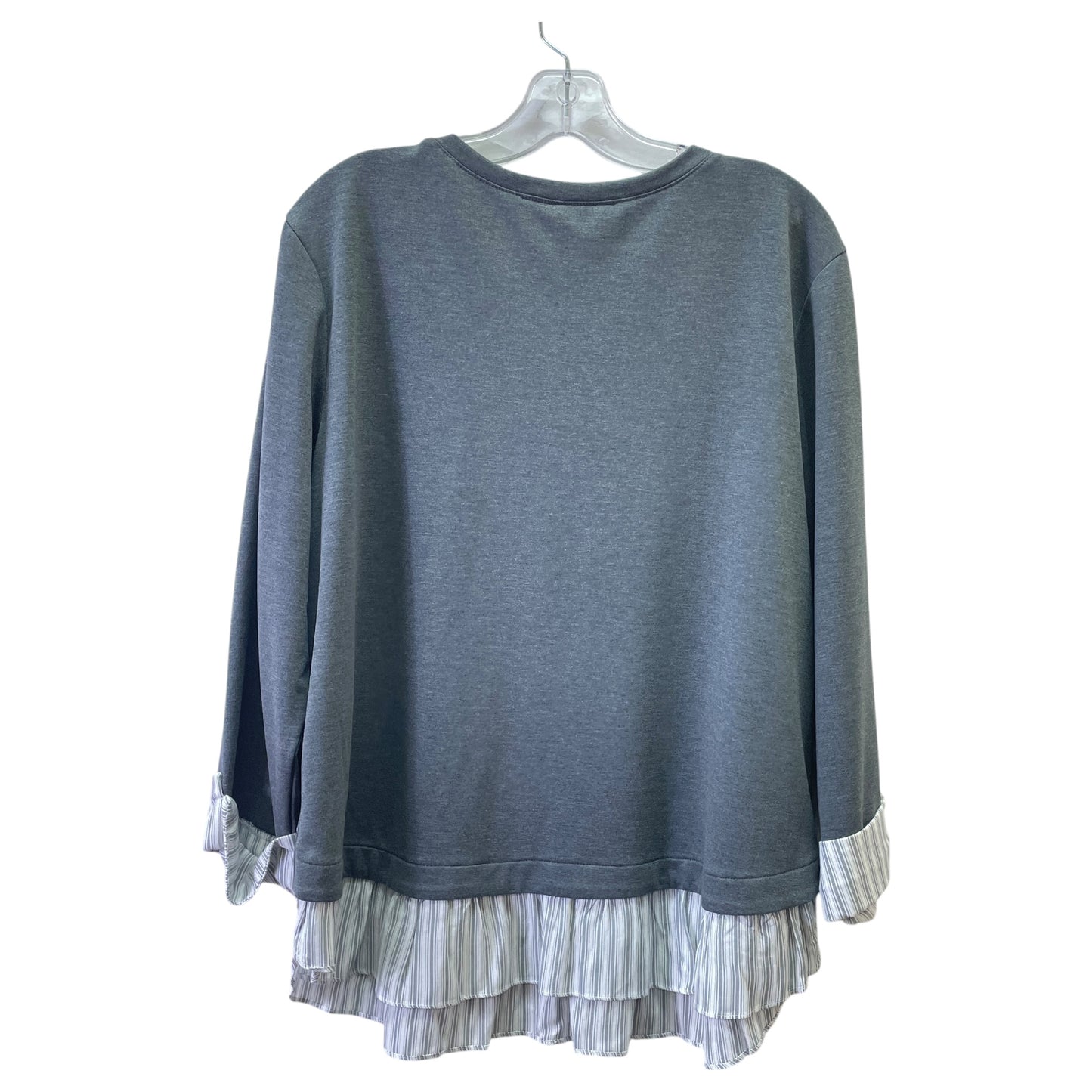 Sweatshirt Crewneck By Apt 9 In Grey, Size:Xl