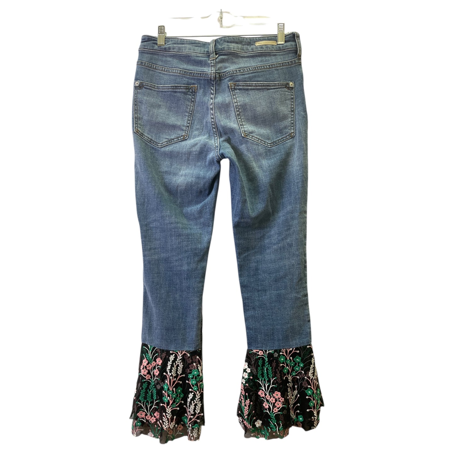 Jeans Flared By Pilcro In Blue Denim, Size:4