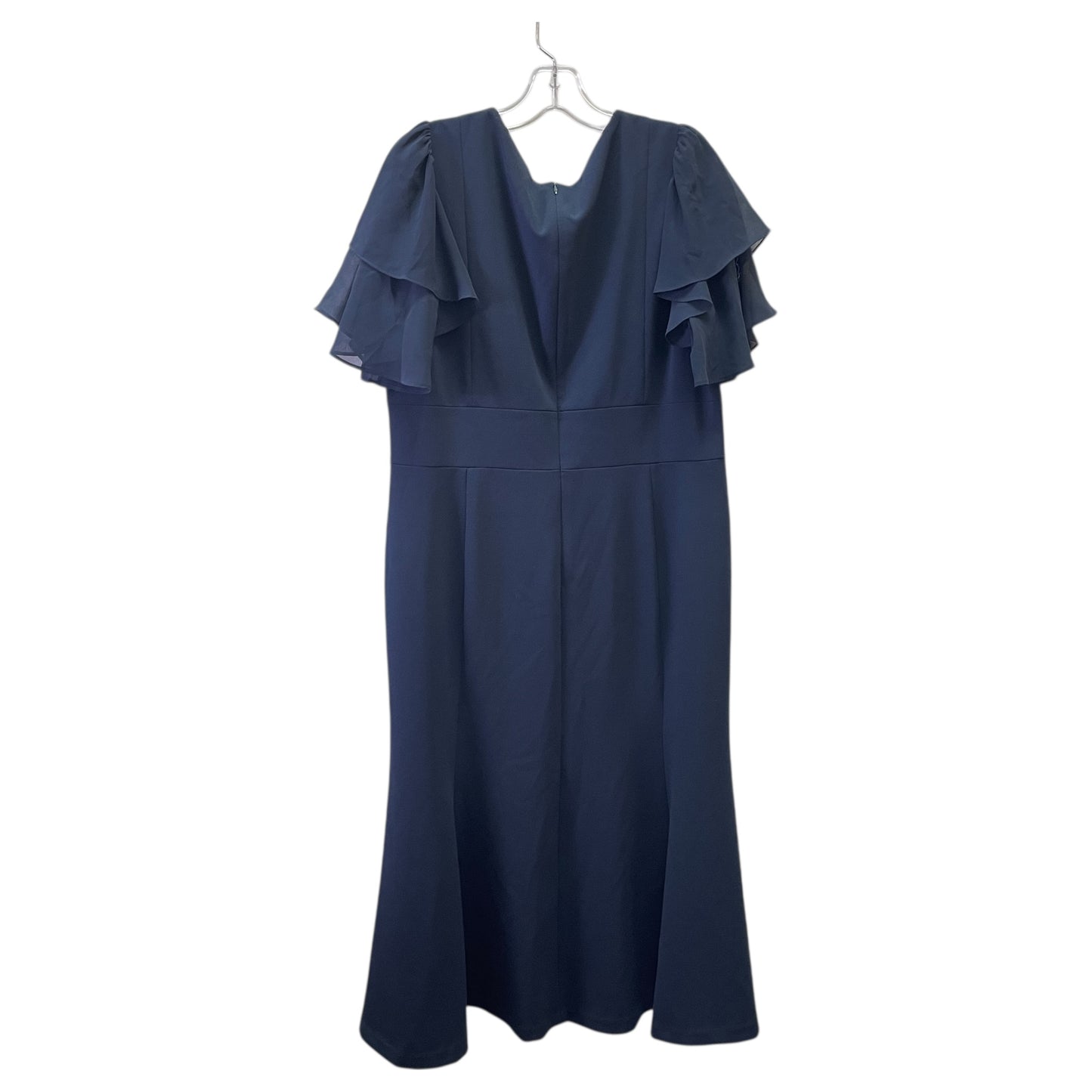 Dress Party Midi By Dkny In Blue, Size:Xl
