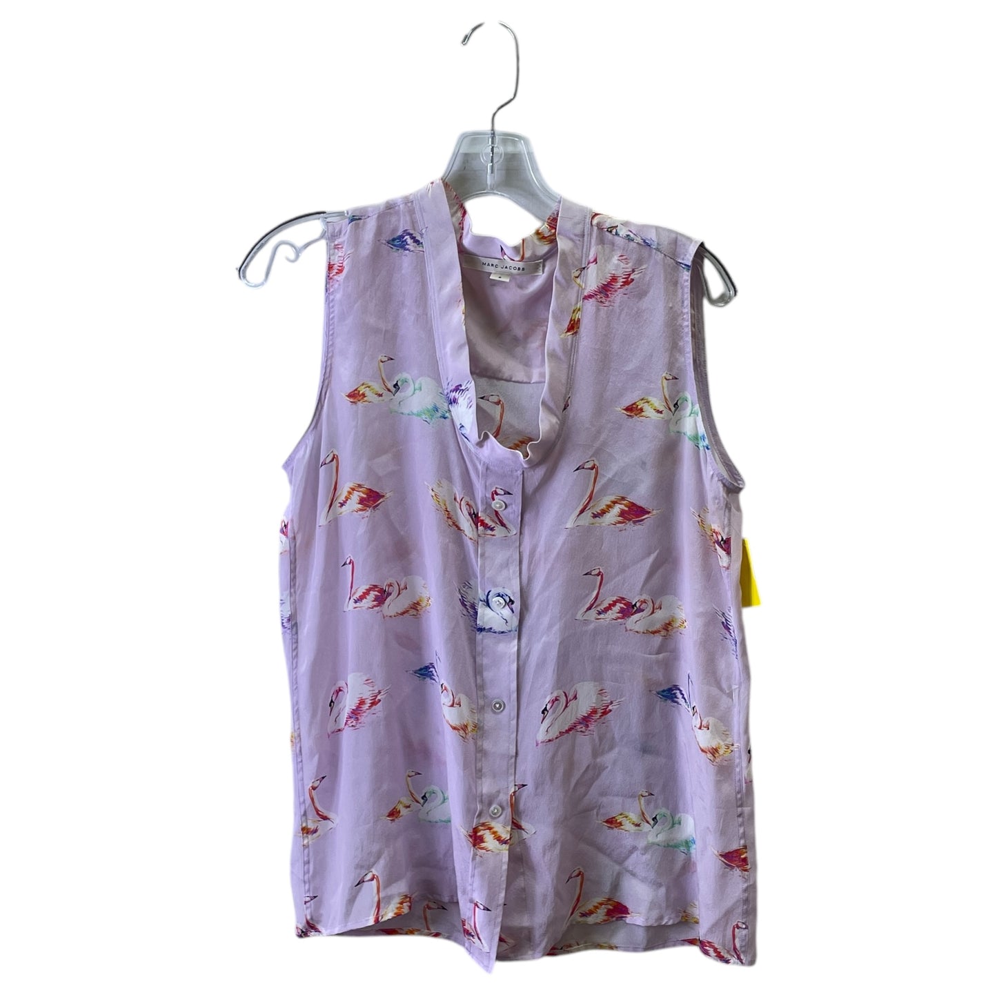 Top Sleeveless Designer By Marc Jacobs In Purple, Size:S