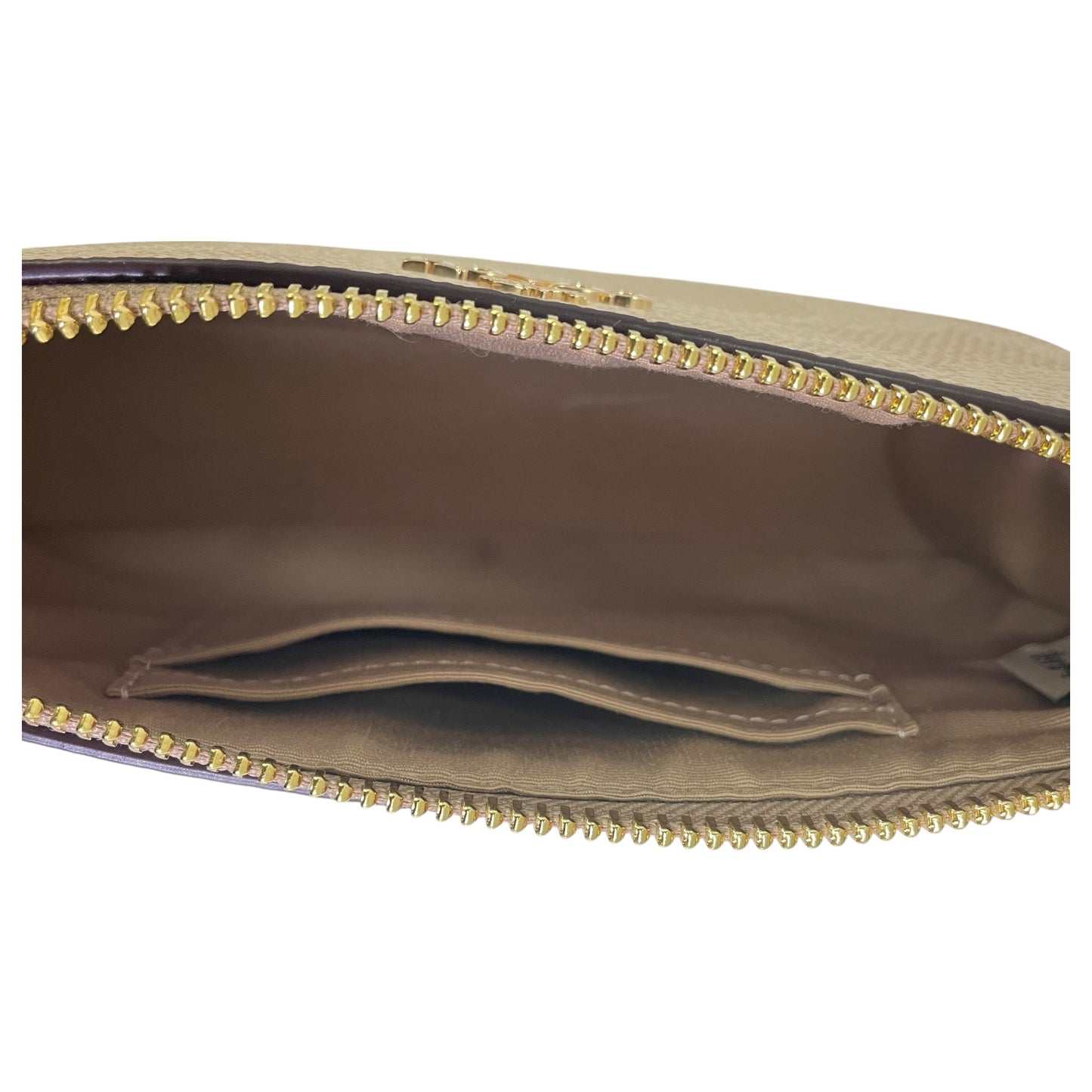 Handbag Designer By Coach In Brown & Cream, Size:Small