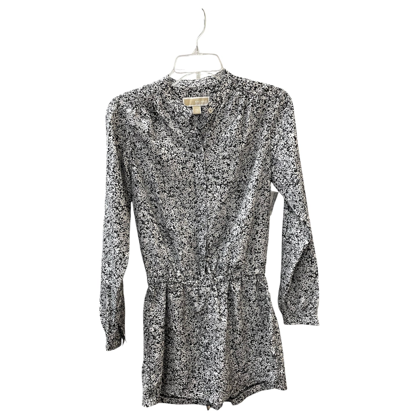 Romper By Michael By Michael Kors In Black & White, Size:Xs