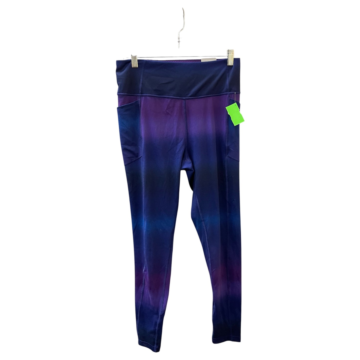Athletic Leggings By Victorias Secret In Blue & Purple, Size:12
