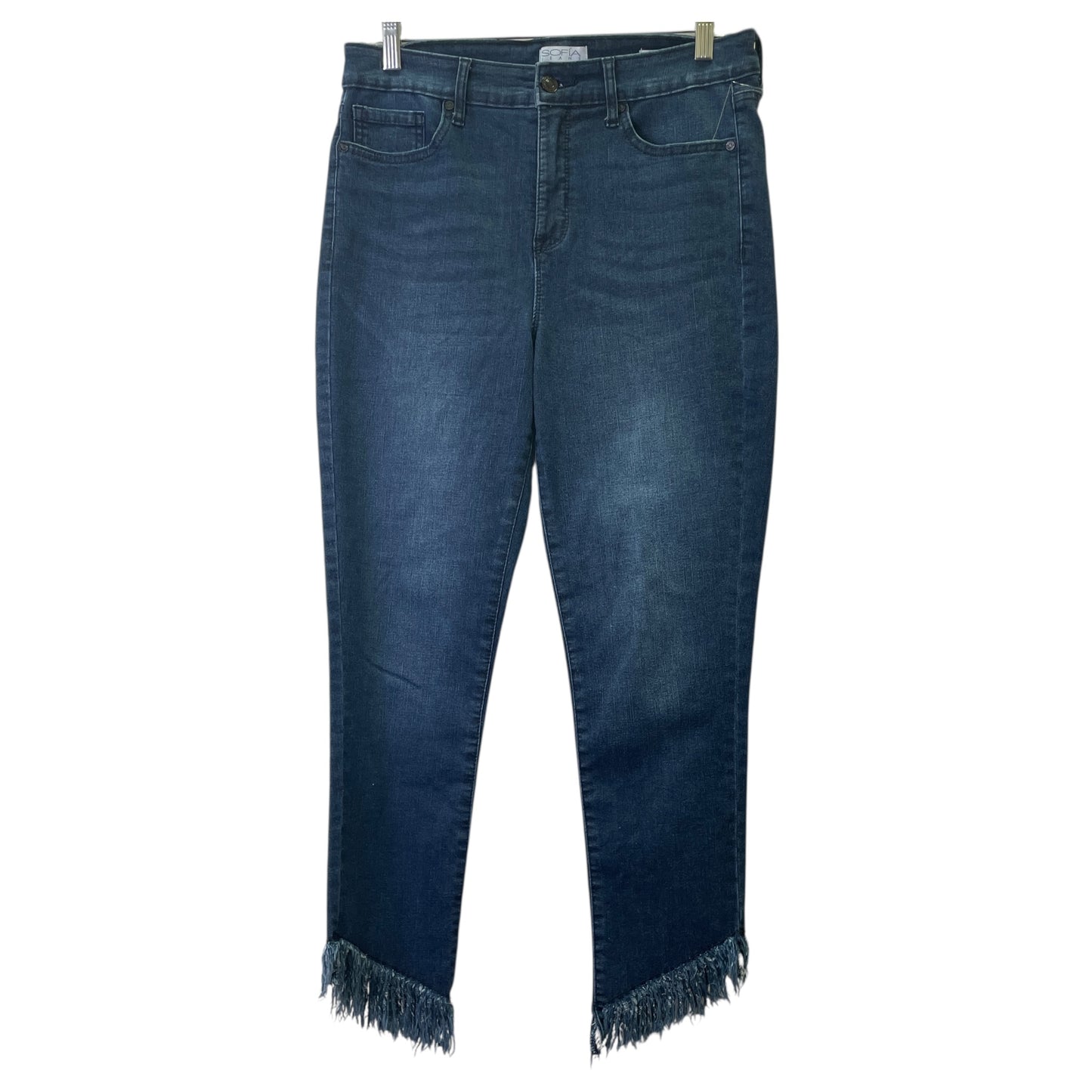 Jeans Cropped By Sofia By Sofia Vergara In Blue, Size:8