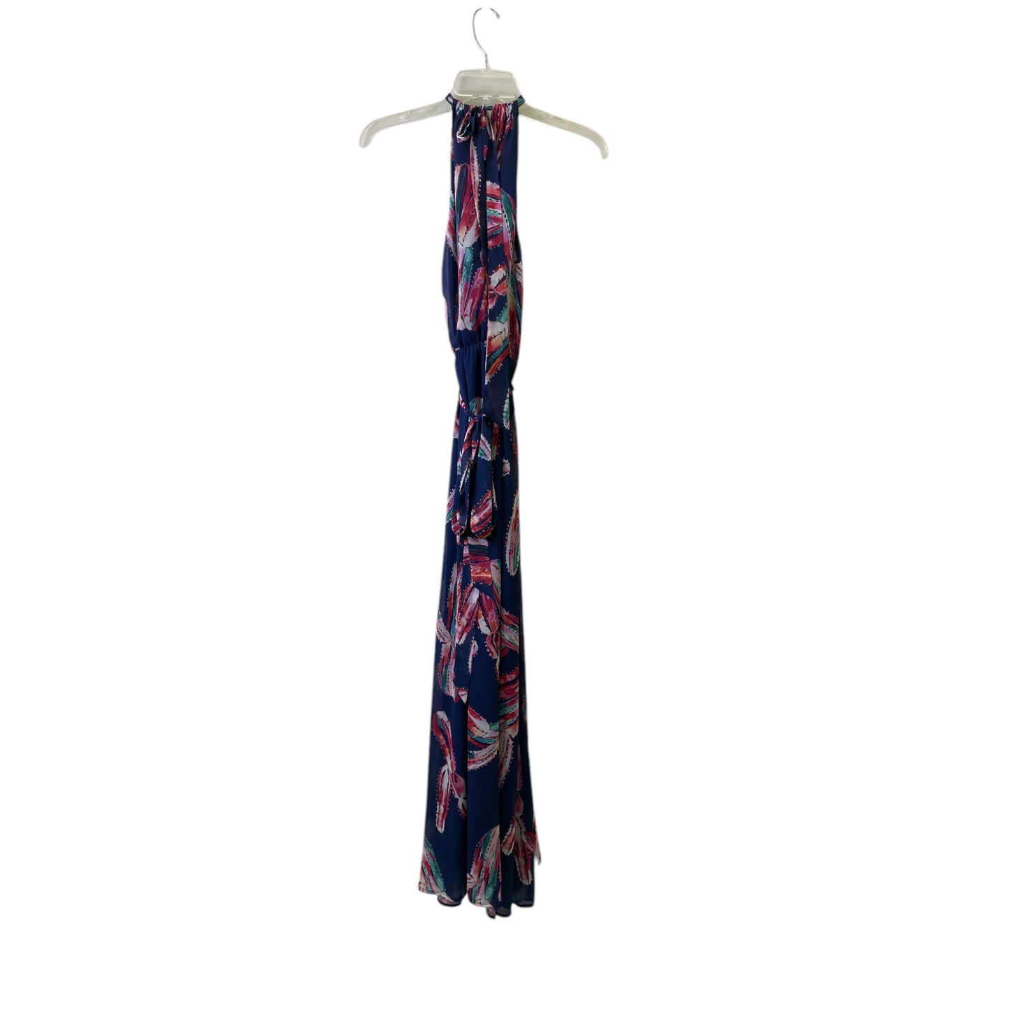 Dress Casual Maxi By Modcloth In Blue & Red, Size:M