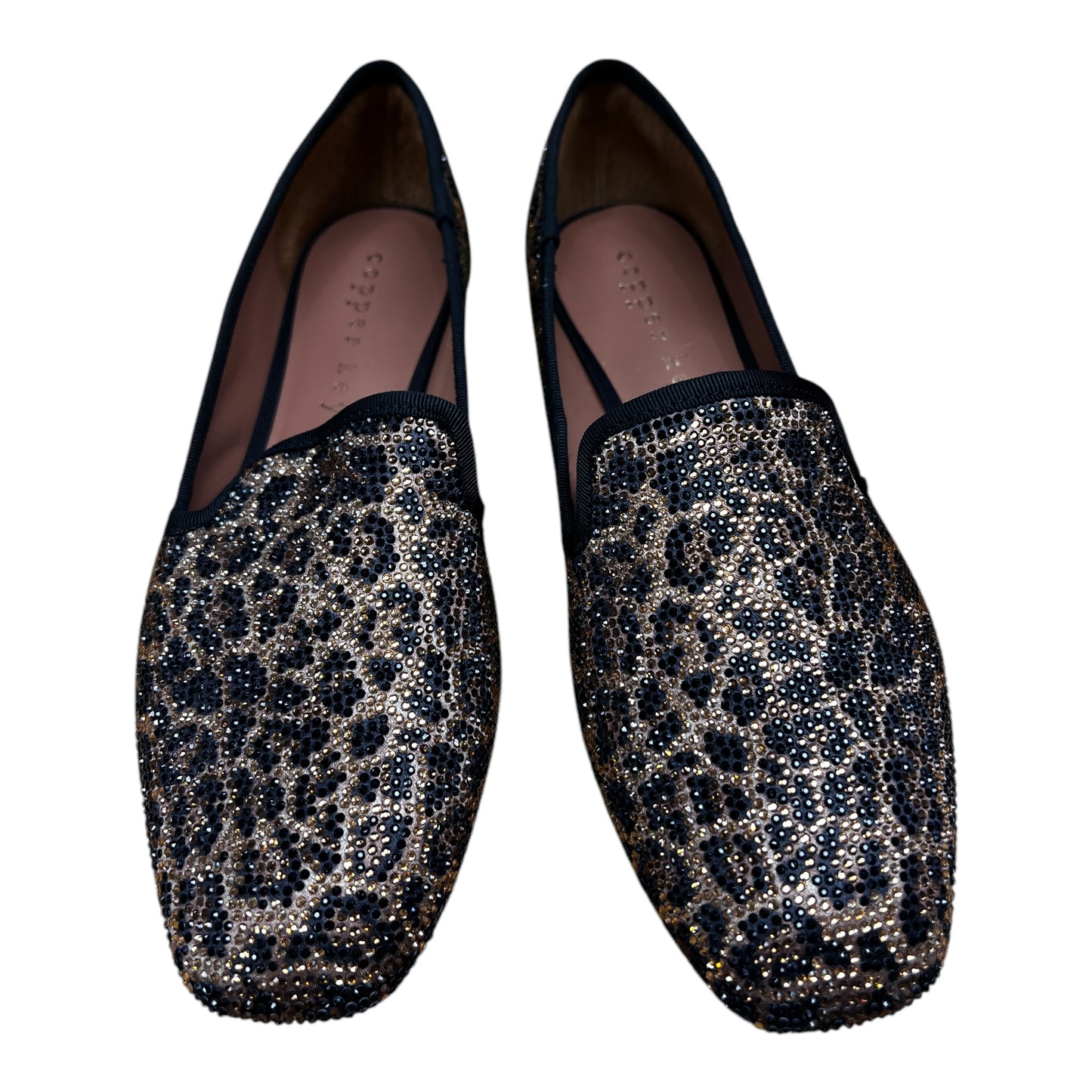Shoes Flats By Copper Key In Black & Gold, Size:8.5