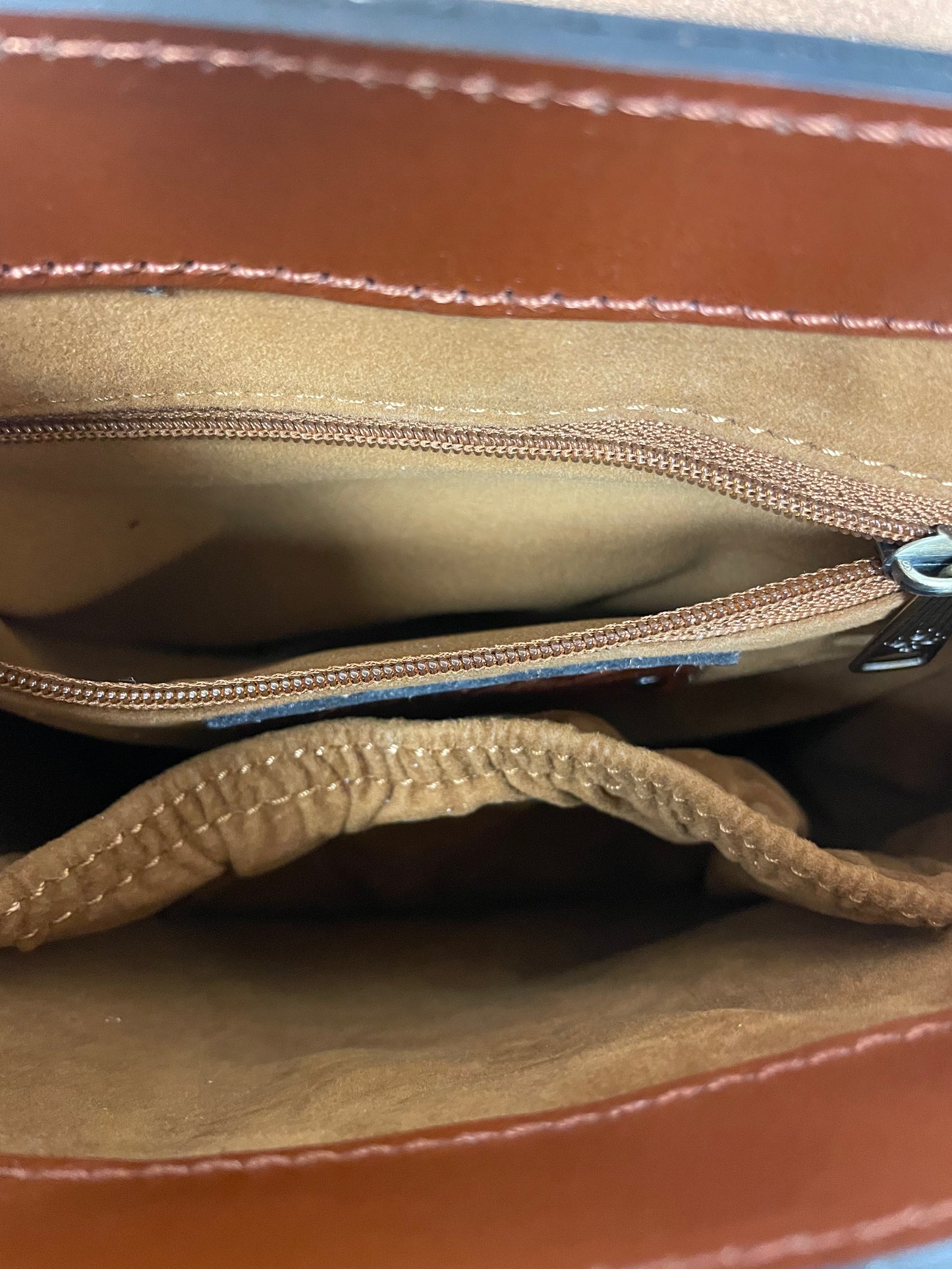 Handbag Designer By Patricia Nash In Black & Brown, Size:Medium