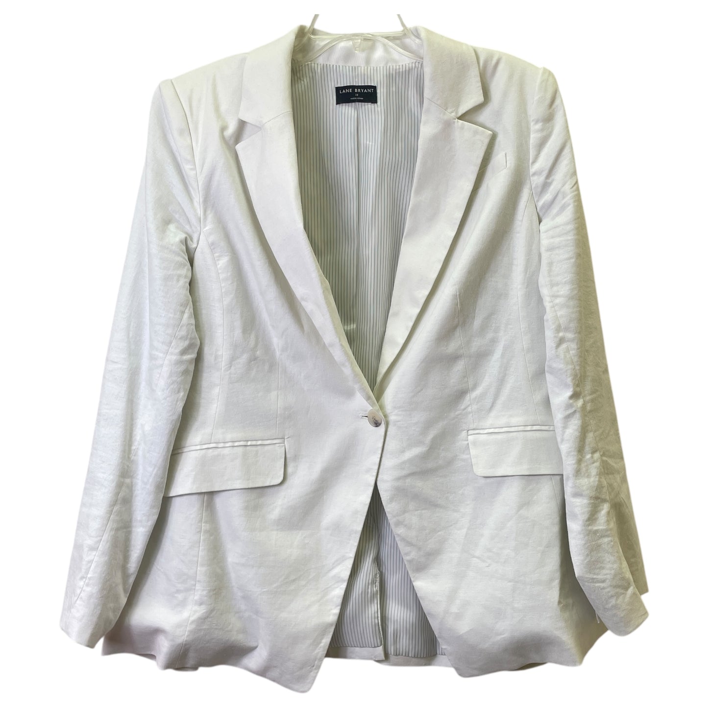 Blazer By Lane Bryant In Cream, Size:1X