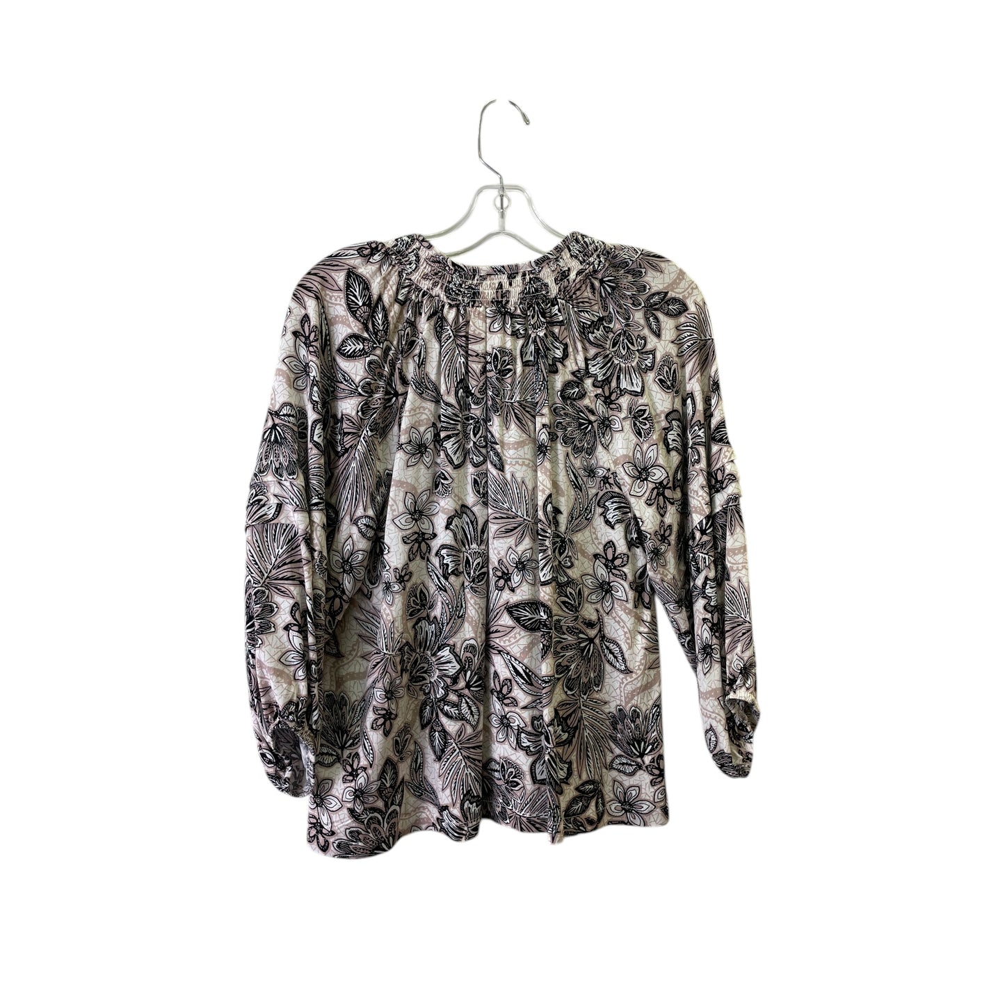 Top Ls By Evereve In Brown & Cream, Size:Xs