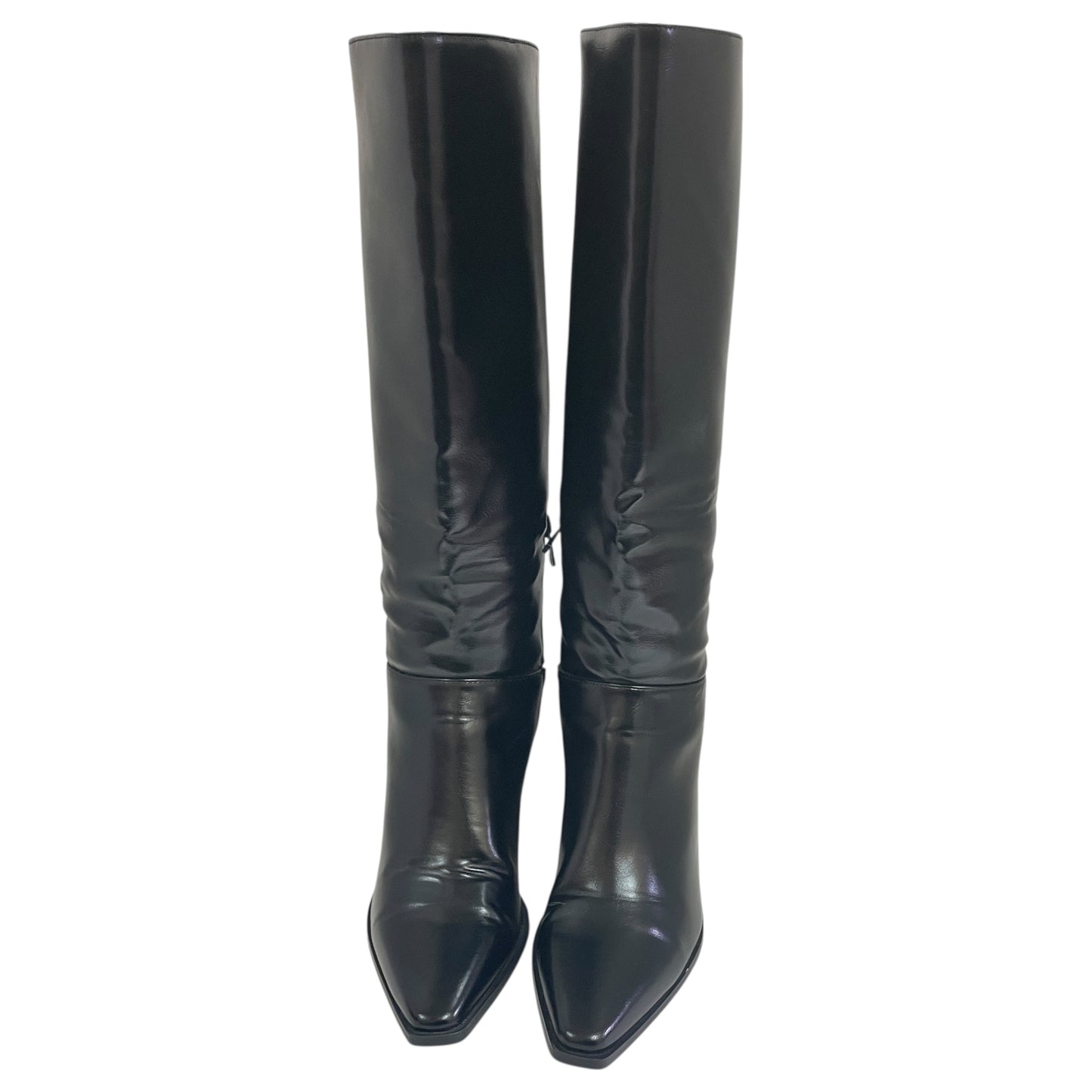 Boots Knee Heels By Stradivarius In Black, Size:8.5