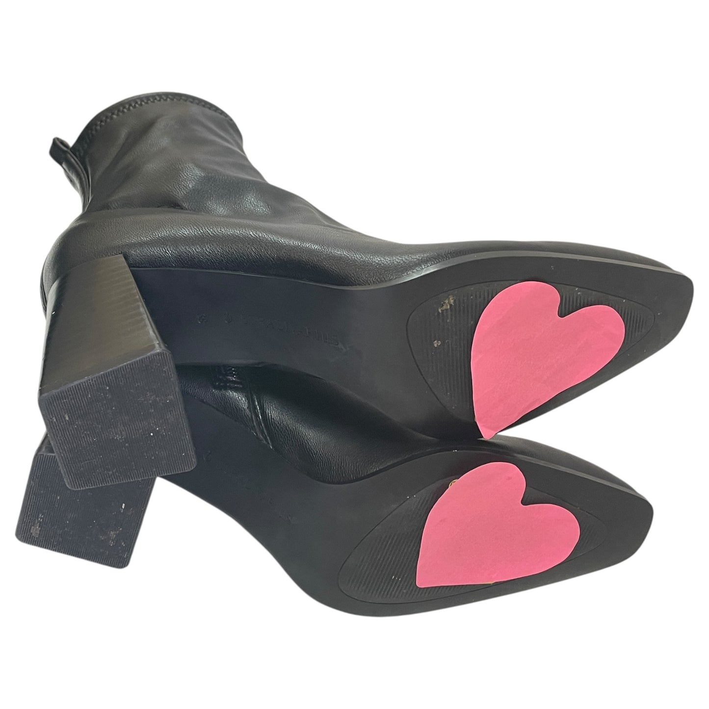 Boots Ankle Heels By Stradivarius In Black, Size:7.5