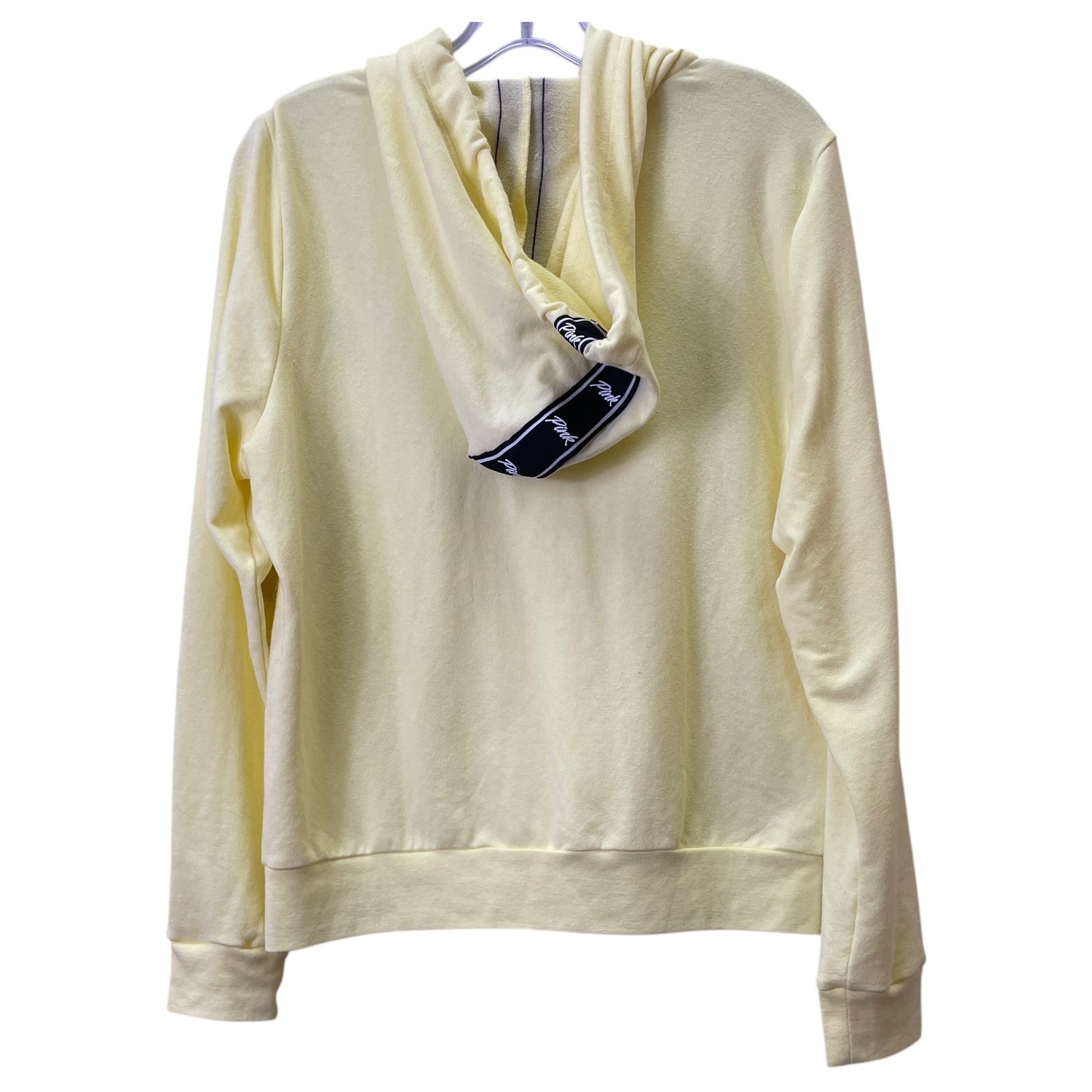 Athletic Sweatshirt Hoodie By Pink In Yellow, Size:L