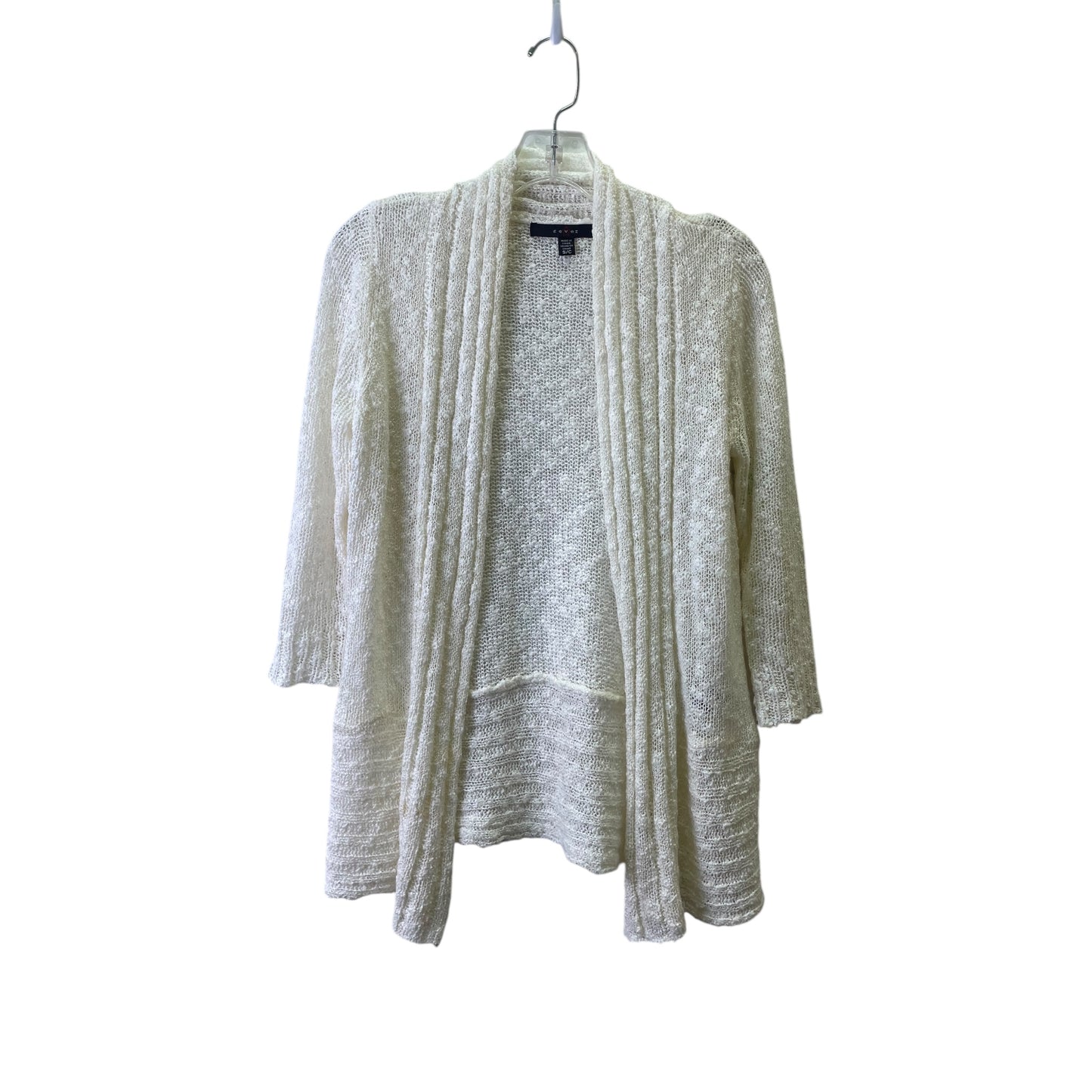 Sweater Cardigan By Fever In Cream, Size:S