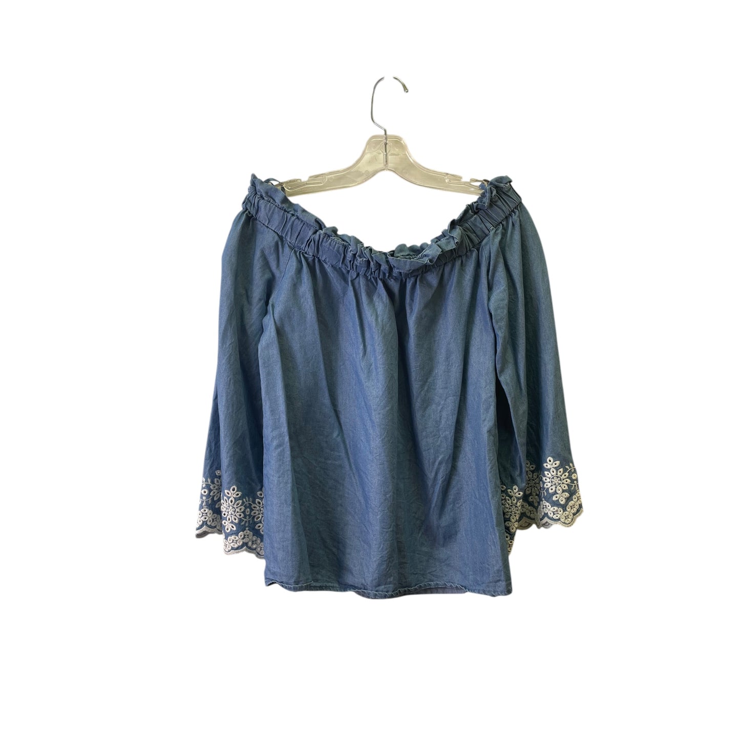 Top Ls By Michael By Michael Kors In Blue & White, Size:M