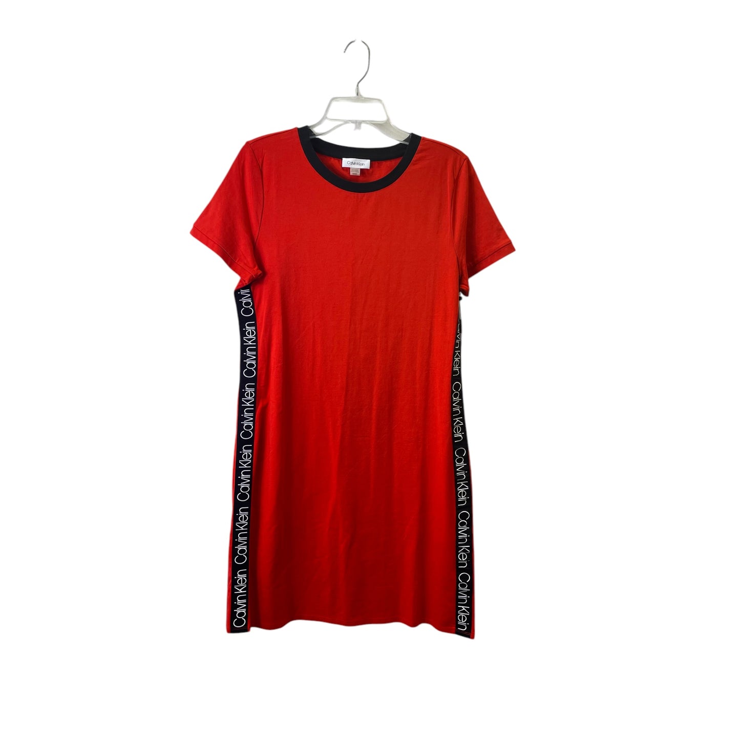 Dress Casual Short By Calvin Klein In Red, Size:M