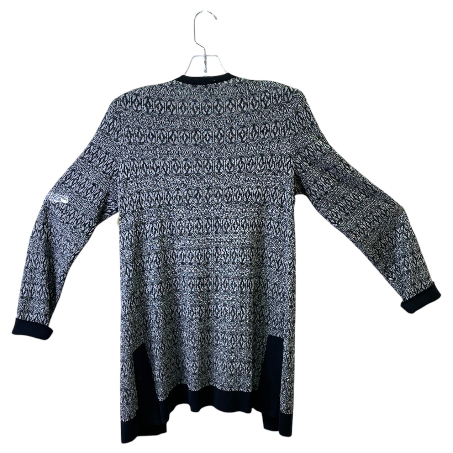 Cardigan By Misook In Black & White, Size:Xs