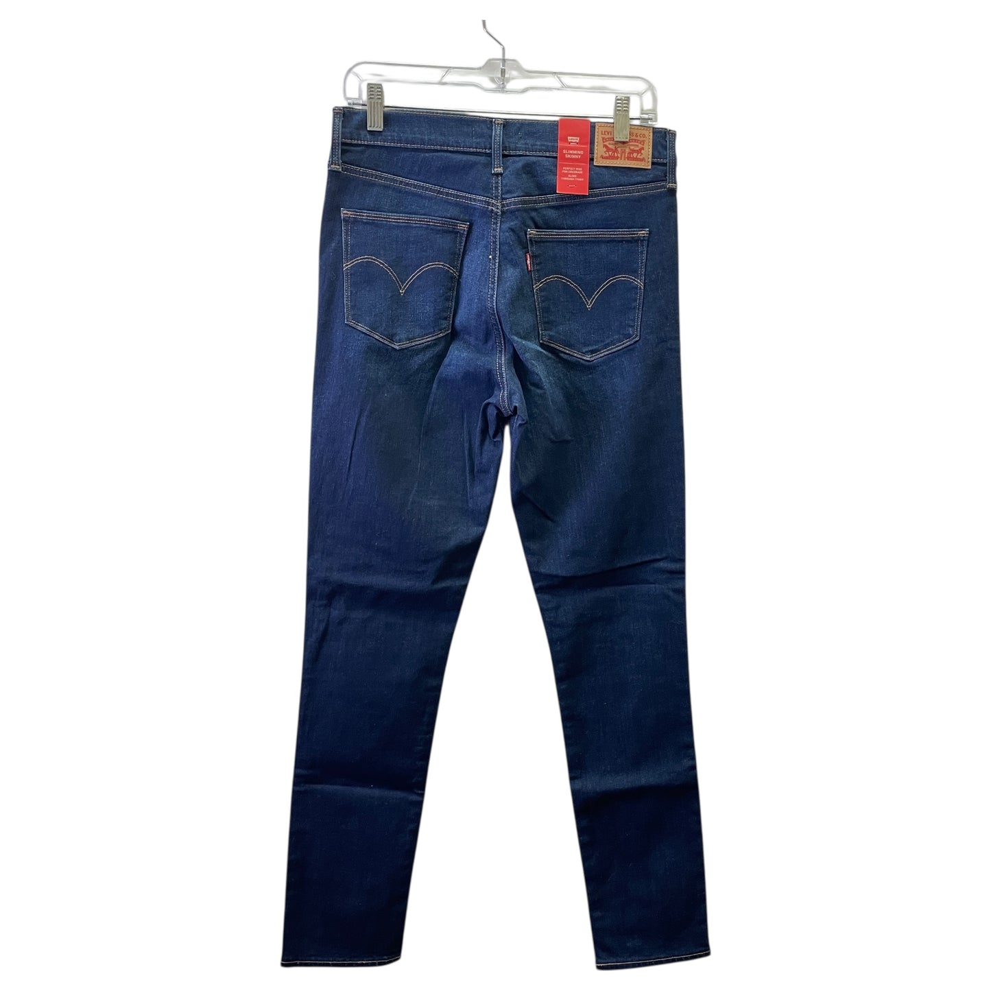 Jeans Skinny By Levis In Blue Denim, Size:10