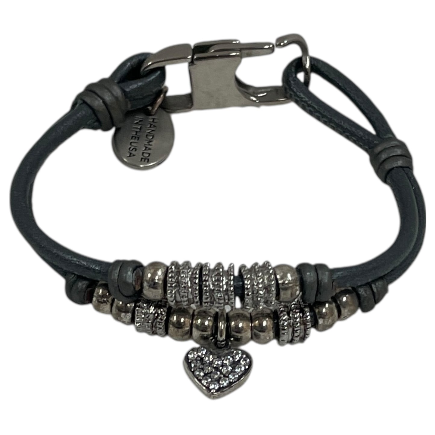 BRACELET BEADED by LIZZY JAMES In GREY