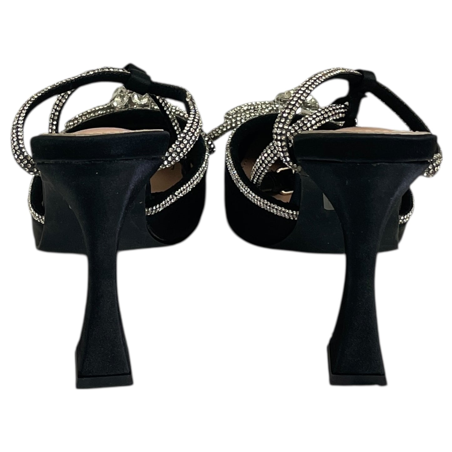 Shoes Heels Stiletto By Azalea Wang In Black & Silver, Size:6