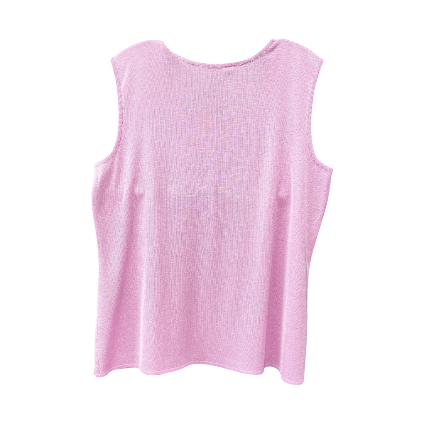 Top Sleeveless By Misook In Pink, Size:L