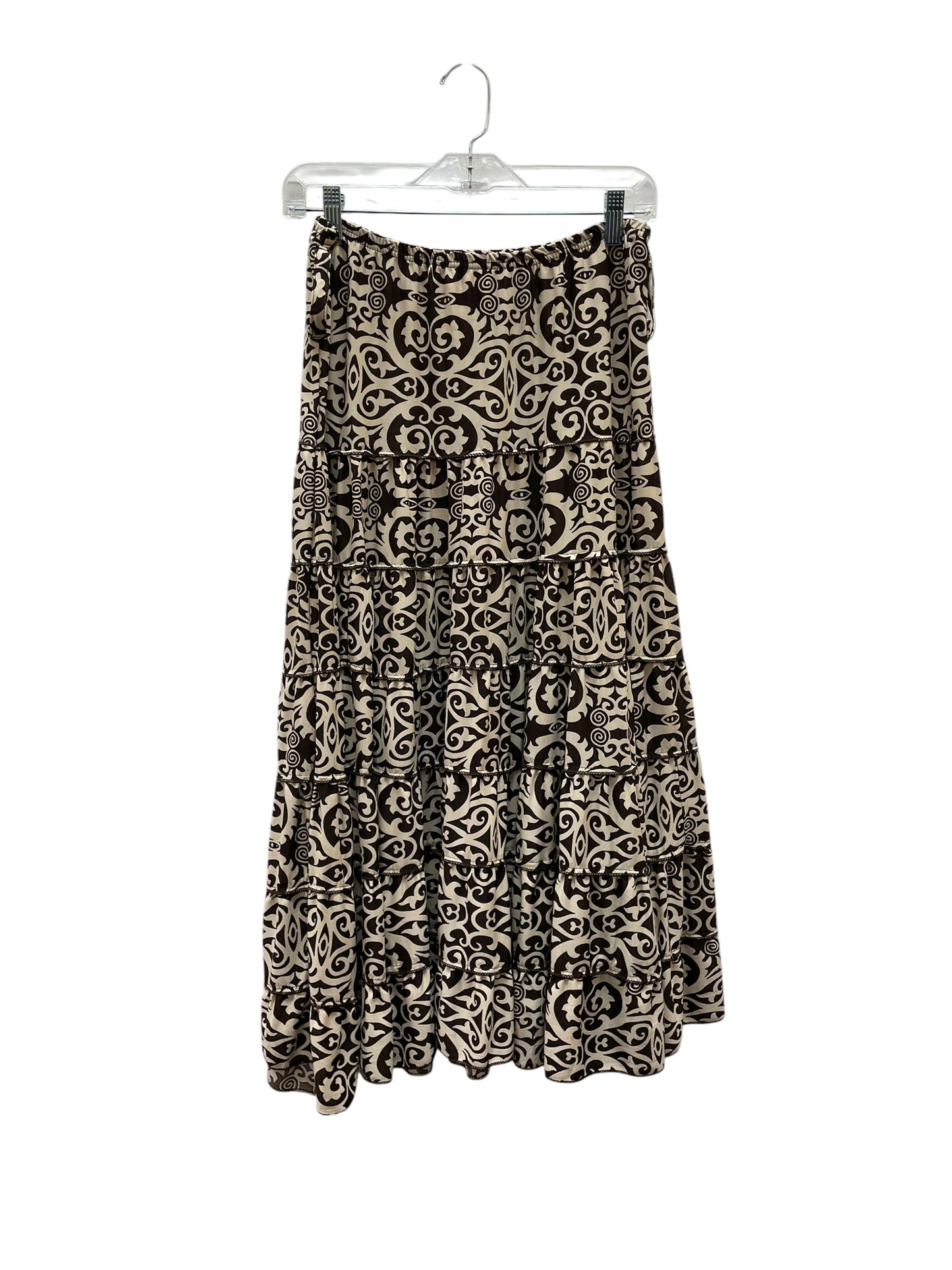 Skirt Maxi By Metro Wear In Brown, Size:S