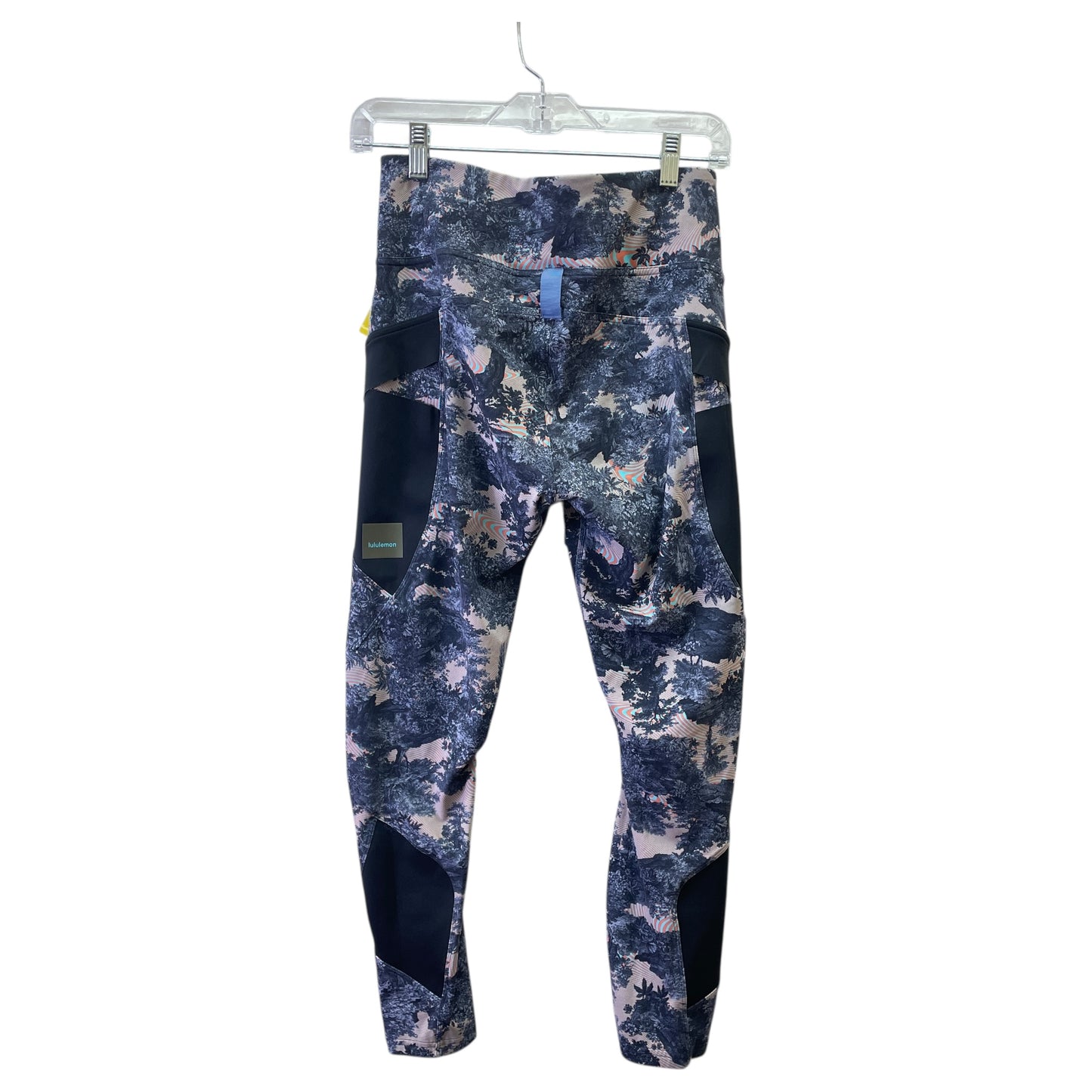 Athletic Leggings By Lululemon In Blue & Pink, Size:8