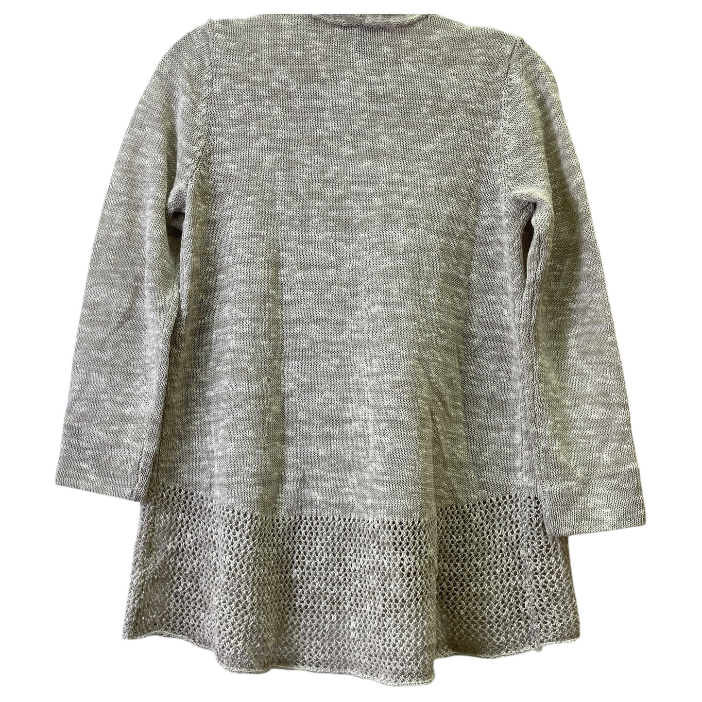Sweater Cardigan By Eileen Fisher In Taupe, Size:Xsp