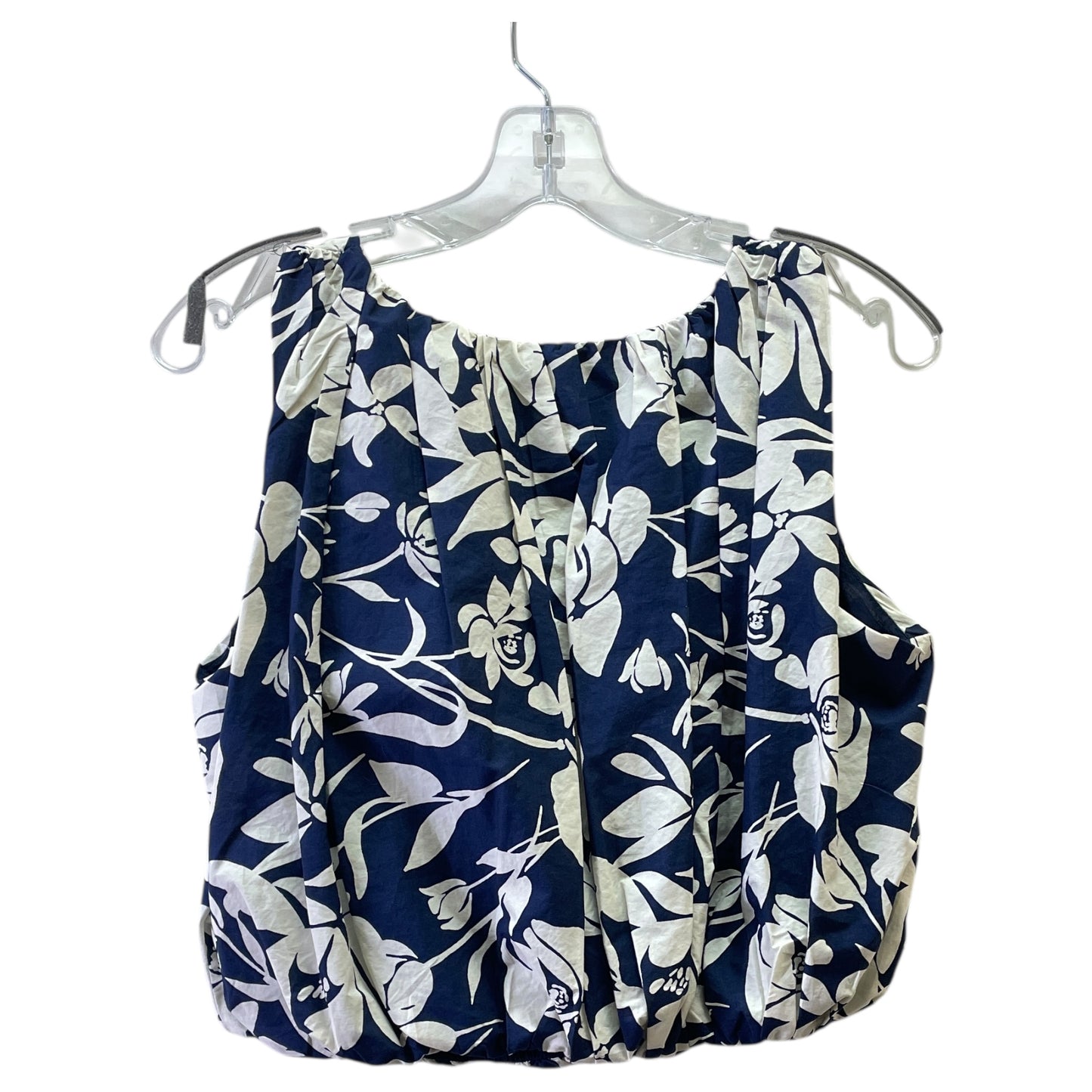Top Sleeveless By A New Day In Blue & White, Size:S