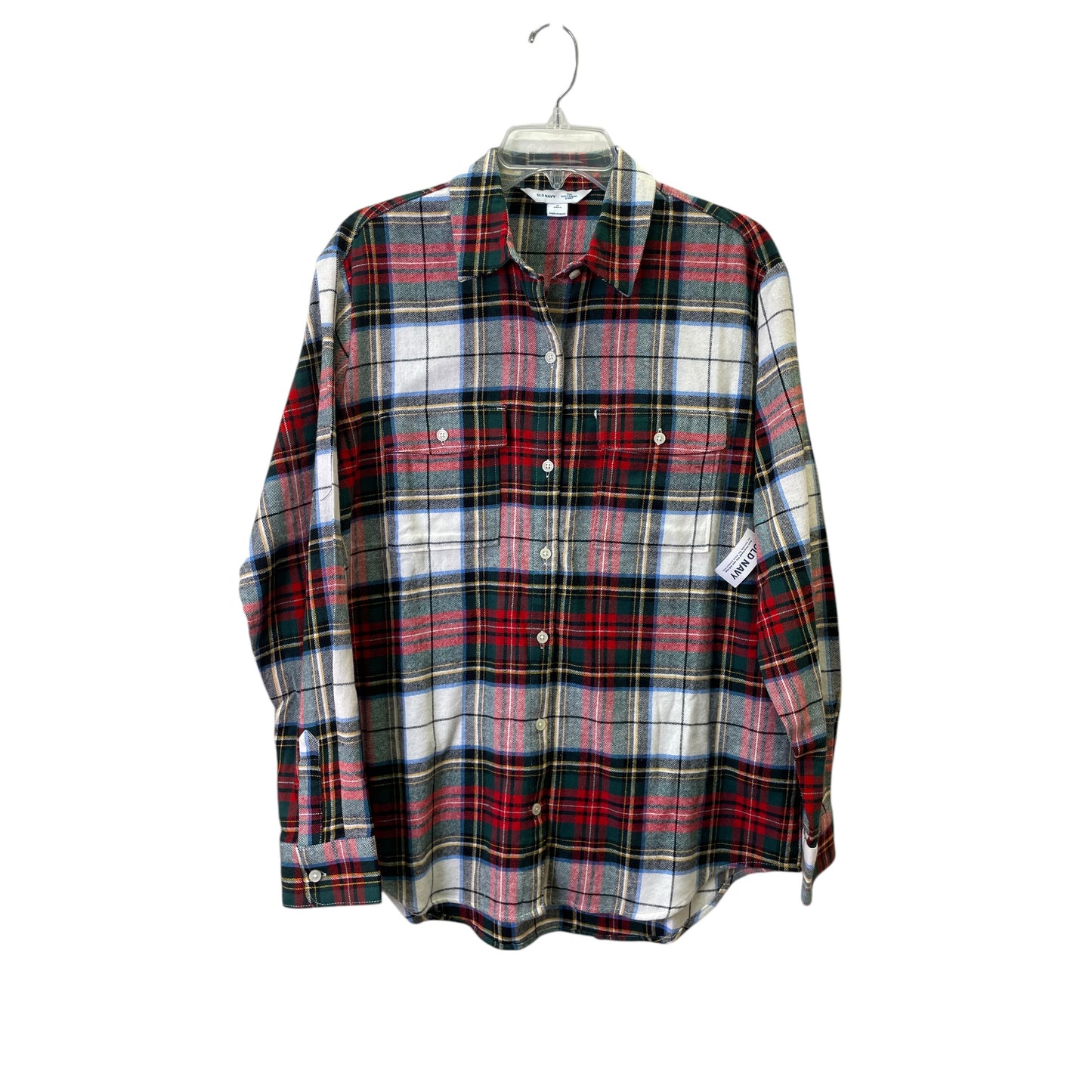 Top Ls By Old Navy In Plaid Pattern, Size:M