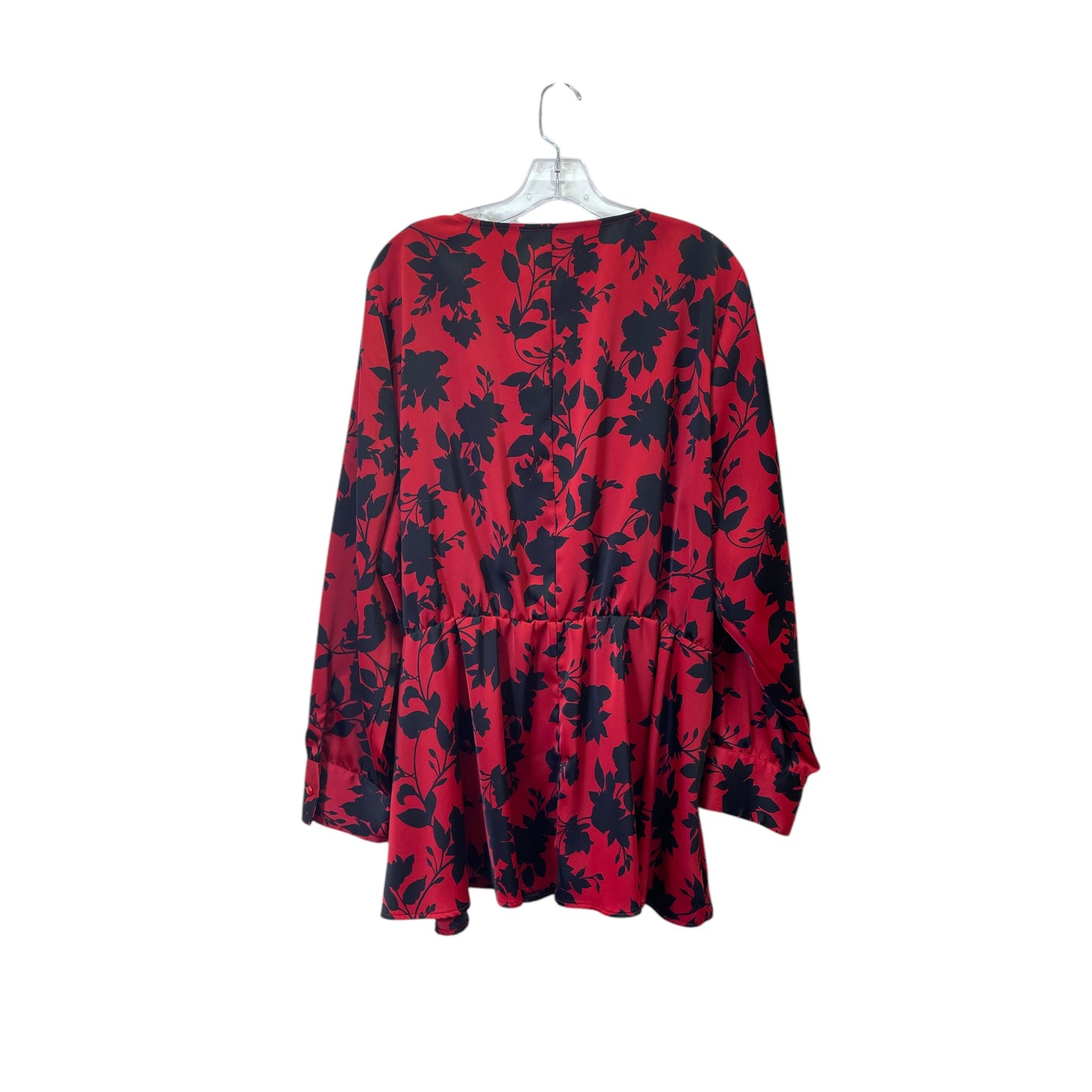 Top Ls By Lane Bryant In Black & Red, Size:2X
