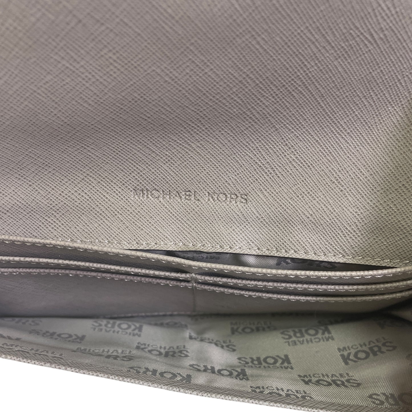 Wallet Designer By Michael Kors In Grey, Size:Medium
