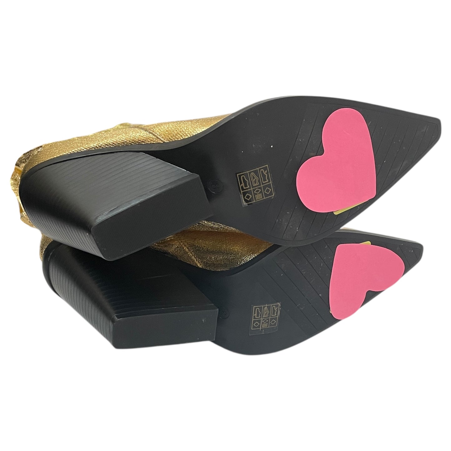 Boots Western By Cme In Gold, Size:8