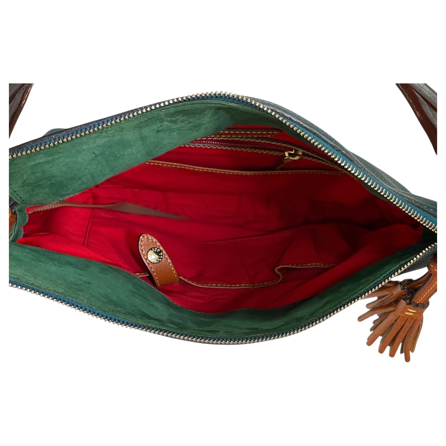 Handbag Designer By Dooney And Bourke In Teal, Size:Medium