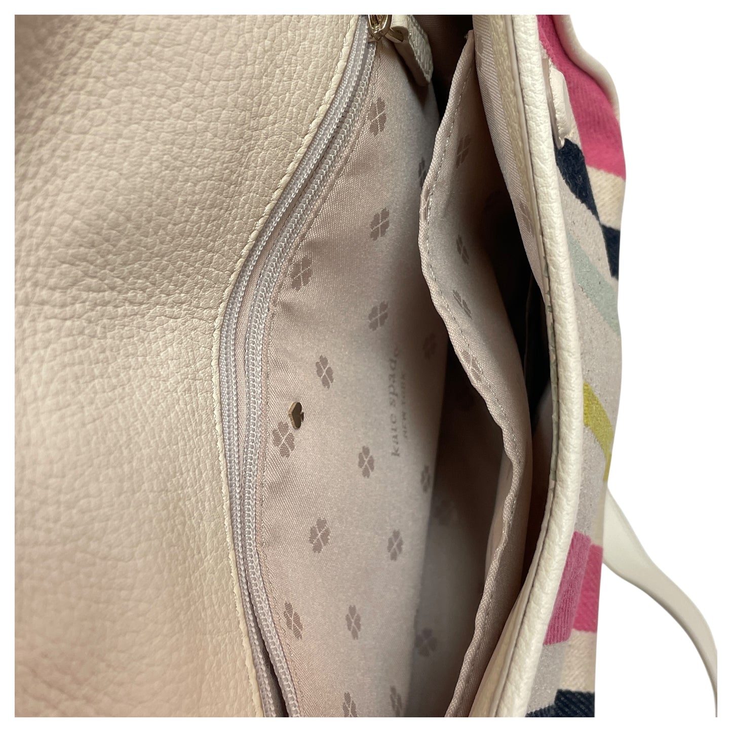 Handbag Designer By Kate Spade In Cream, Size:Medium