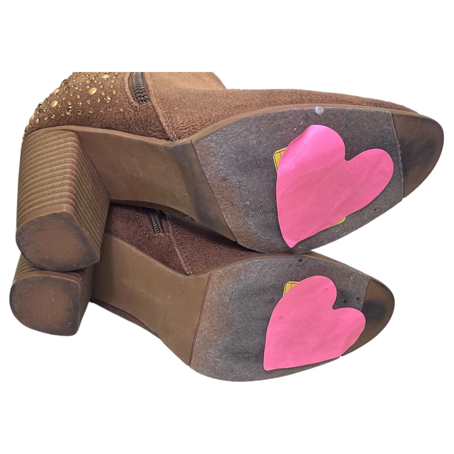 Boots Ankle Heels By Maurices In Tan, Size:8